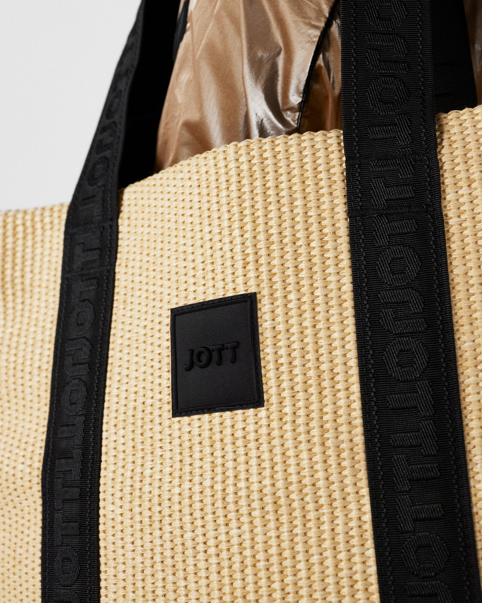 Totebag en raffia danika JOTT Blanc