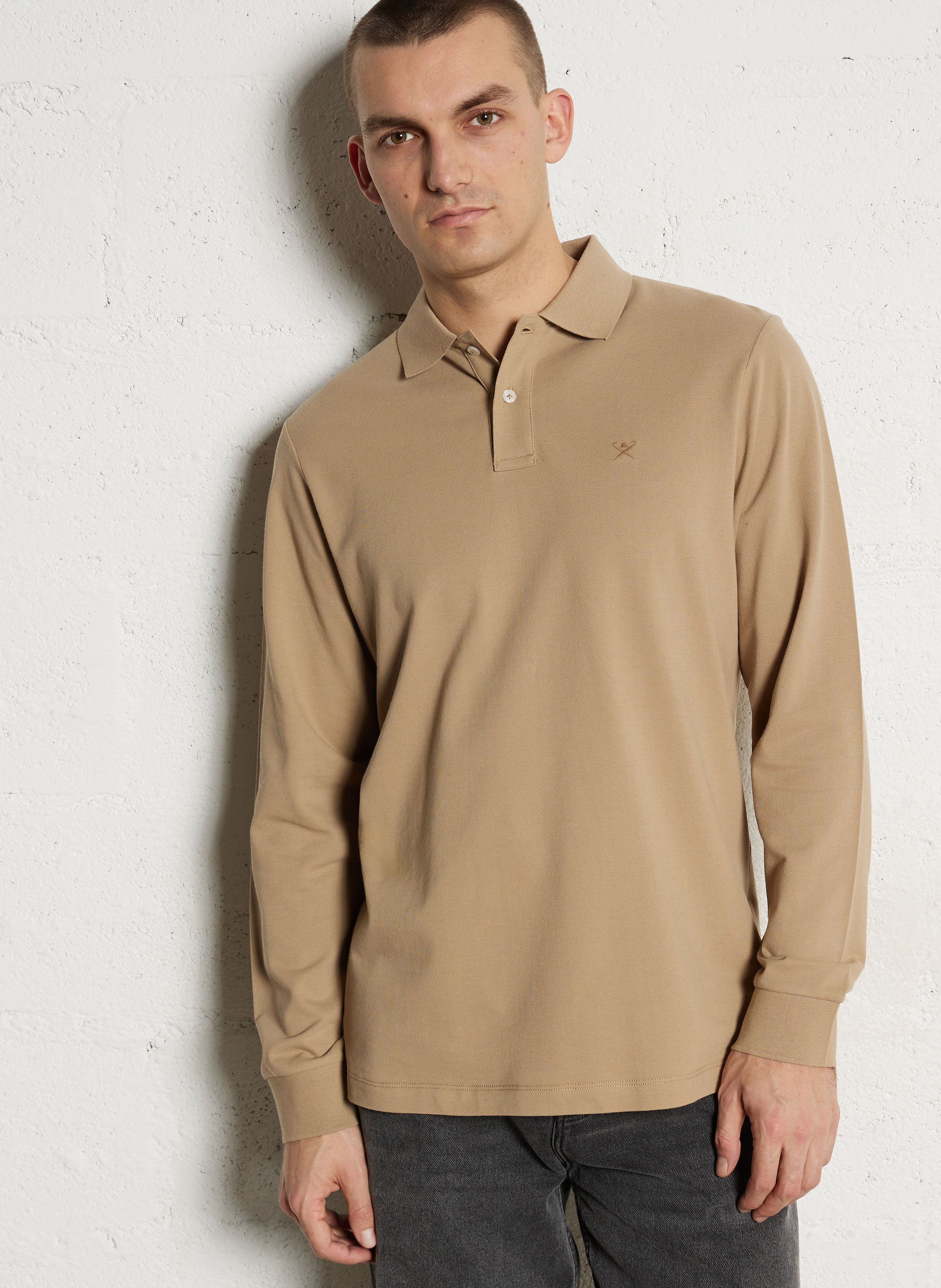 Katoenen polo HACKETT Bruin