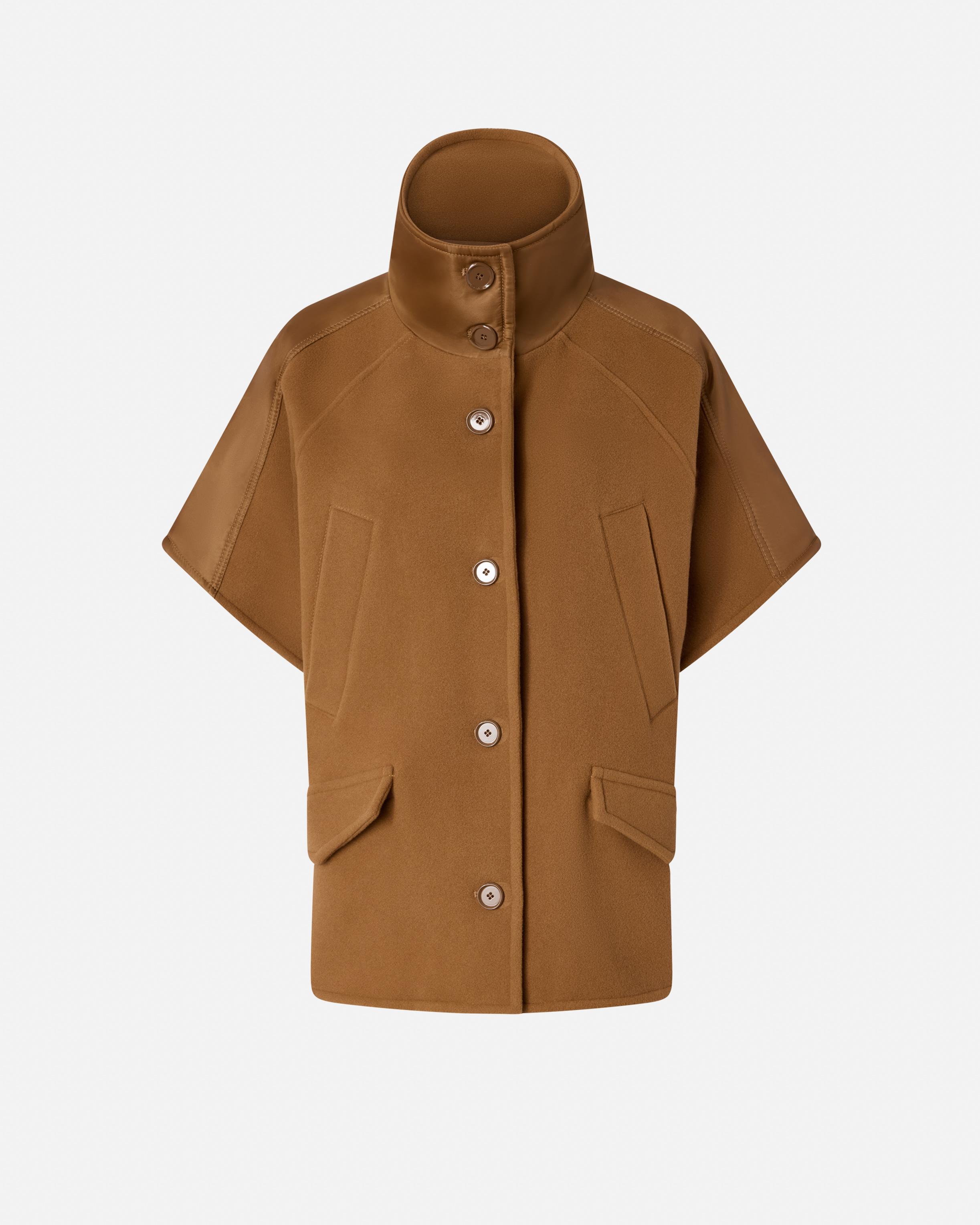 High-neck wool cape PINKO