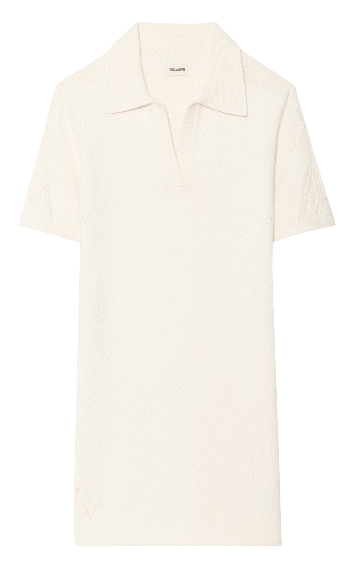 Short dress in cotton and wool blend ZADIG&VOLTAIRE Beige