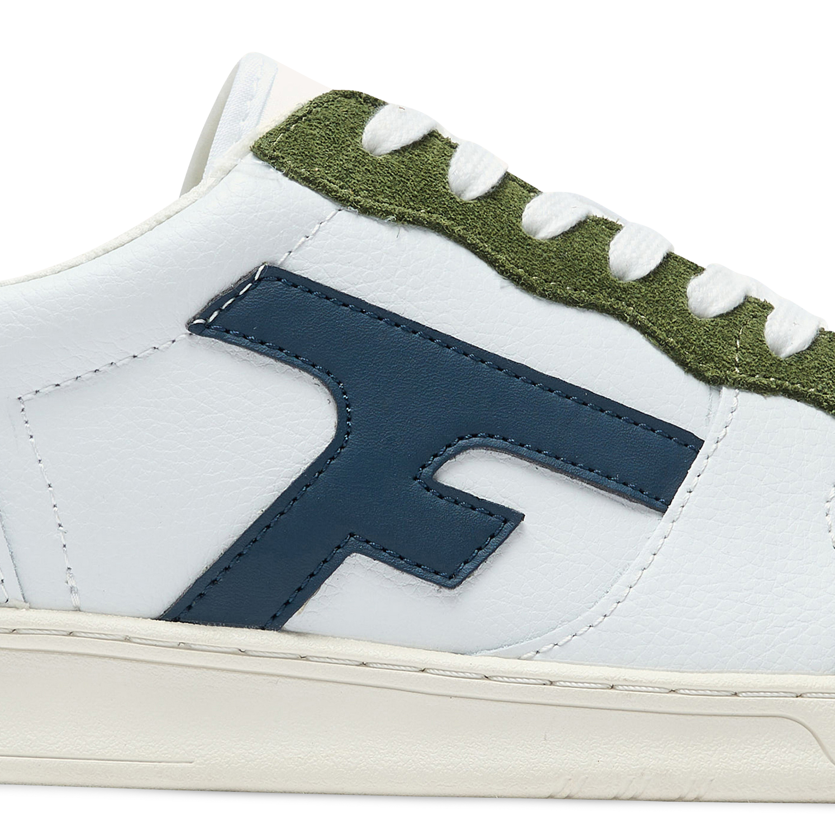 Baskets basses en cuir FAGUO Blanc