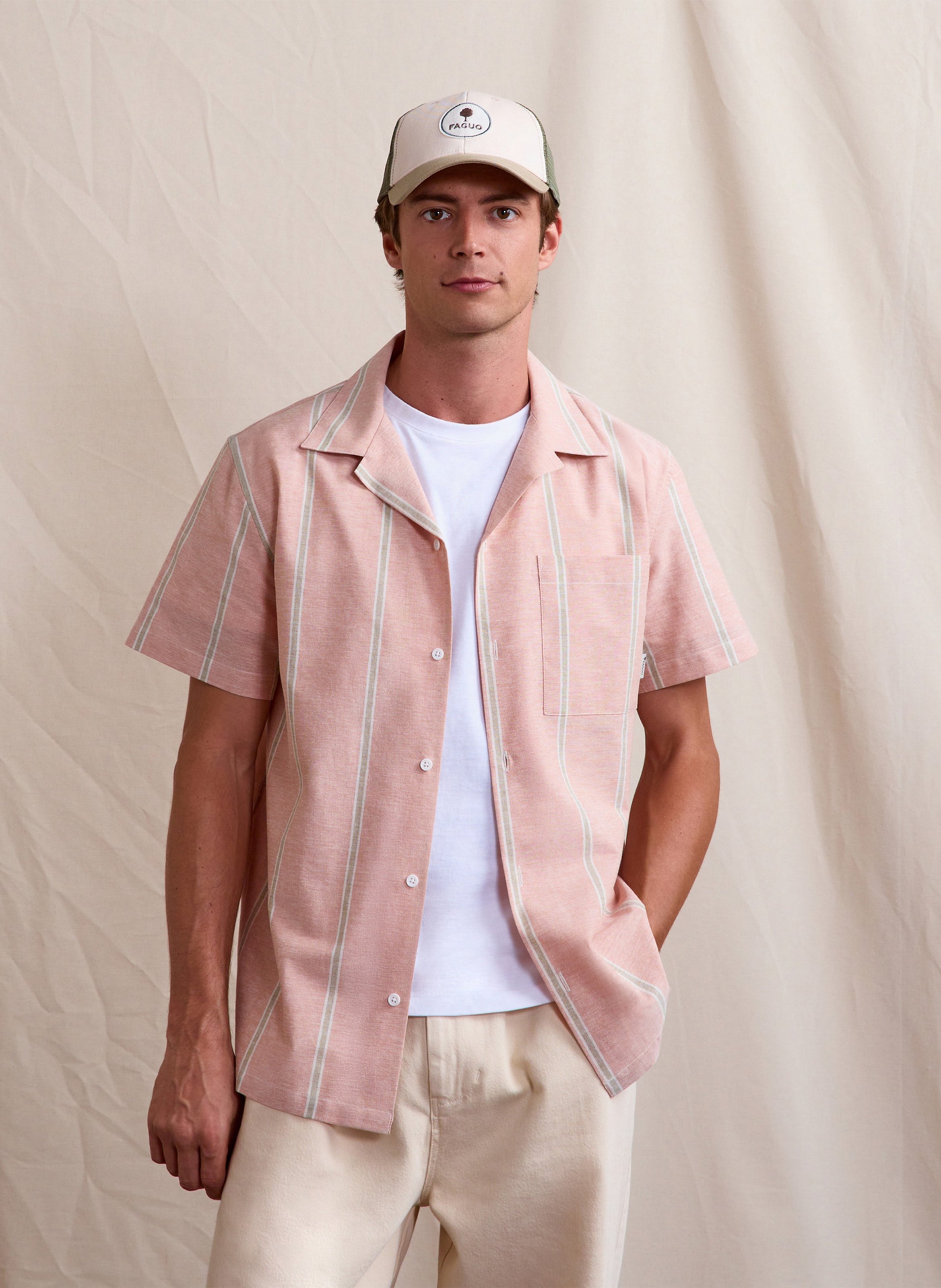 Casquette brodée en coton recyclé FAGUO