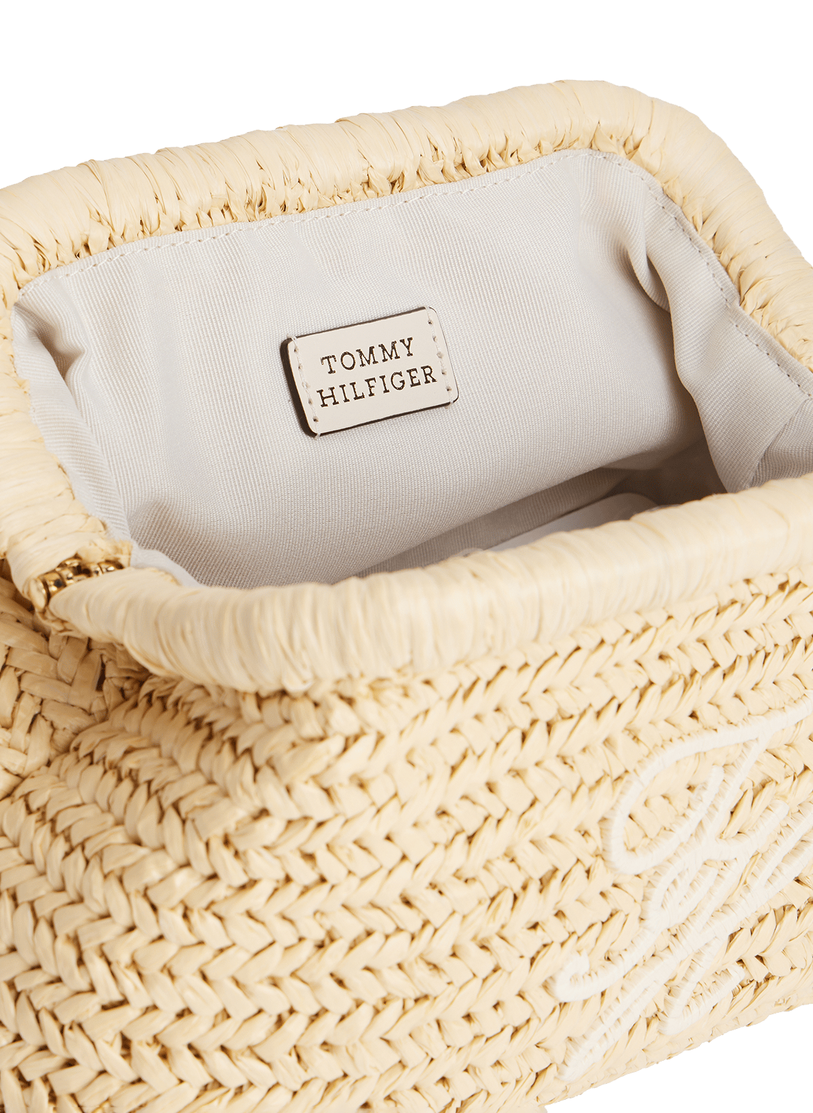 Clutch mit Flechtmuster TOMMY HILFIGER Beige