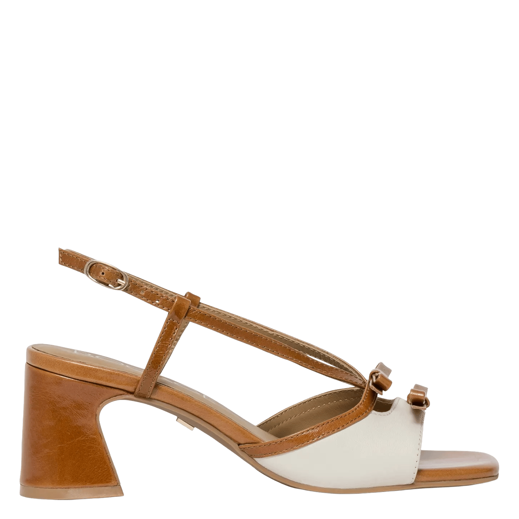 Flache Leder-Mules BOCAGE Braun