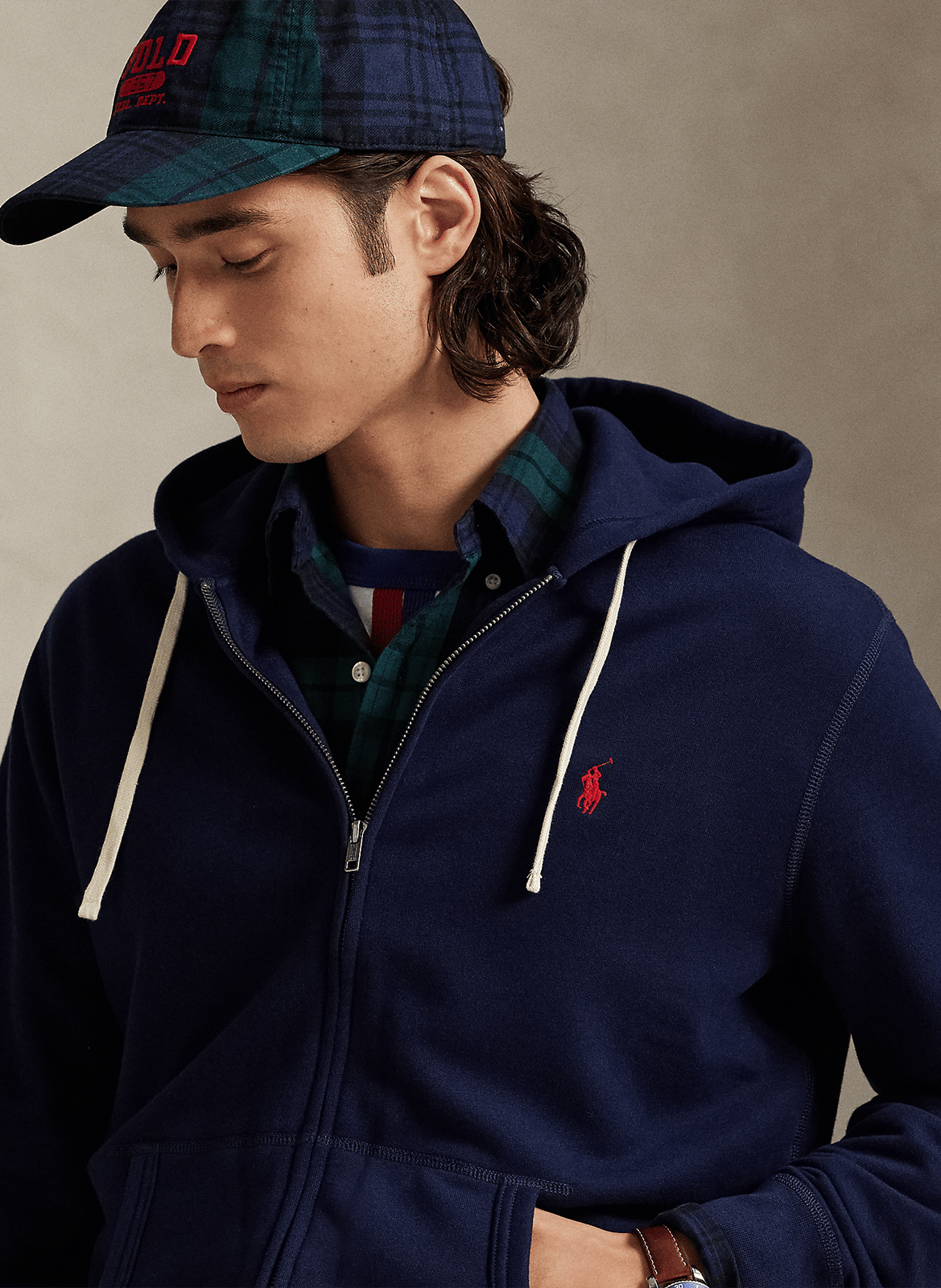 Kapuzensweatshirt aus Baumwoll-Mix, Regular Fit POLO RALPH LAUREN Blau