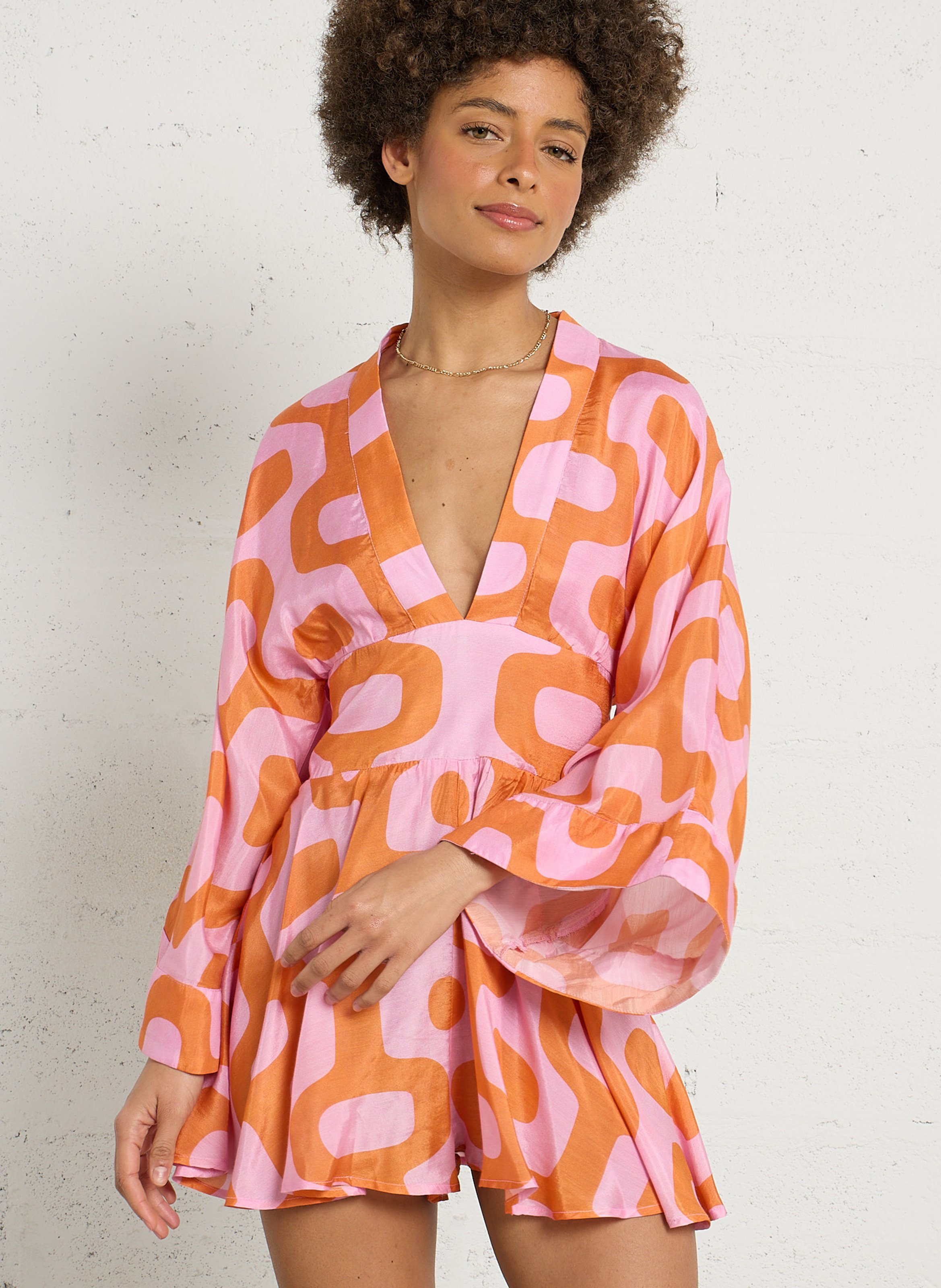 Combi-short col V imprimé SUNDRESS Multicolore