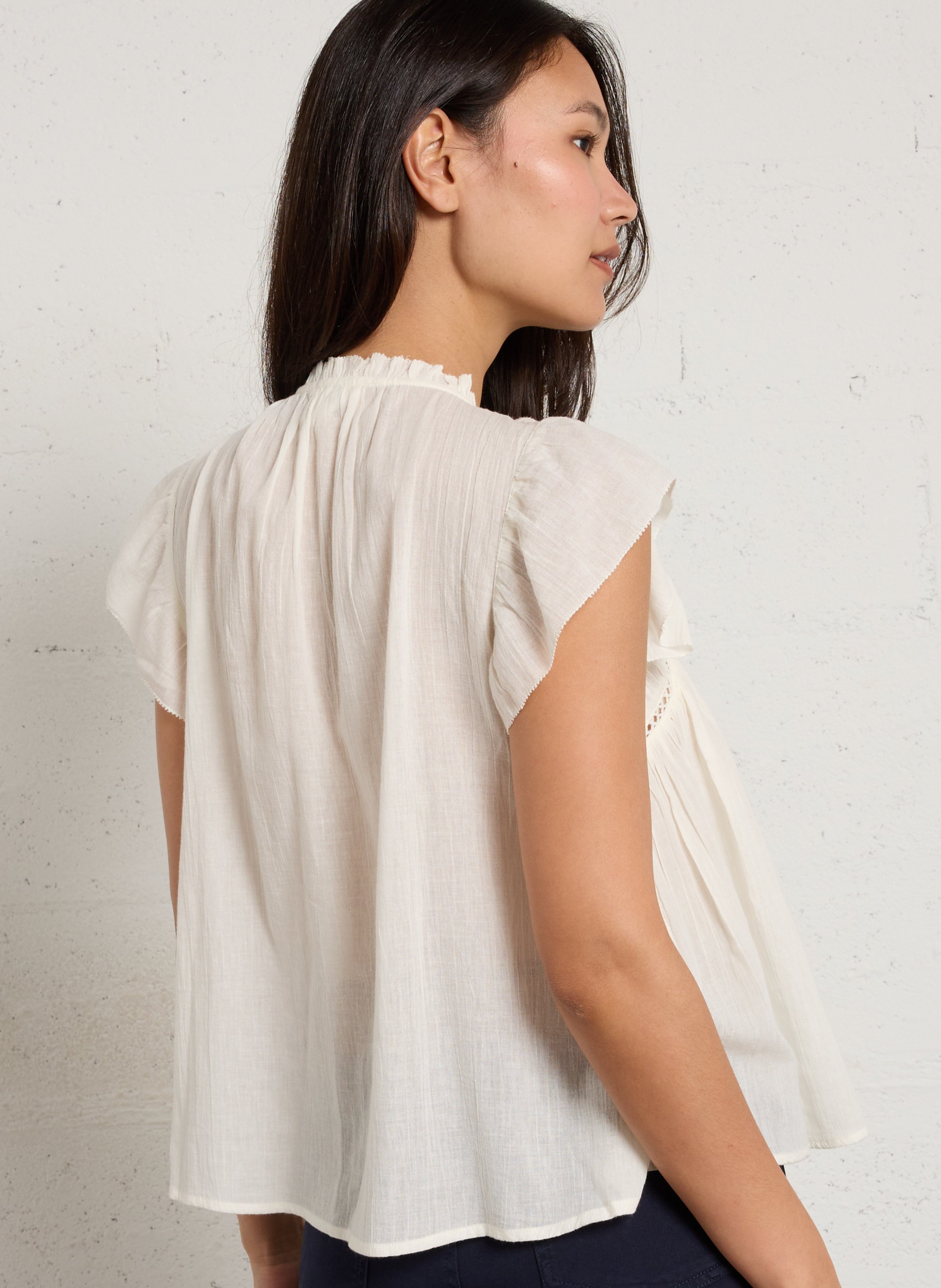 Katoenen blouse MAISON 123 Beige