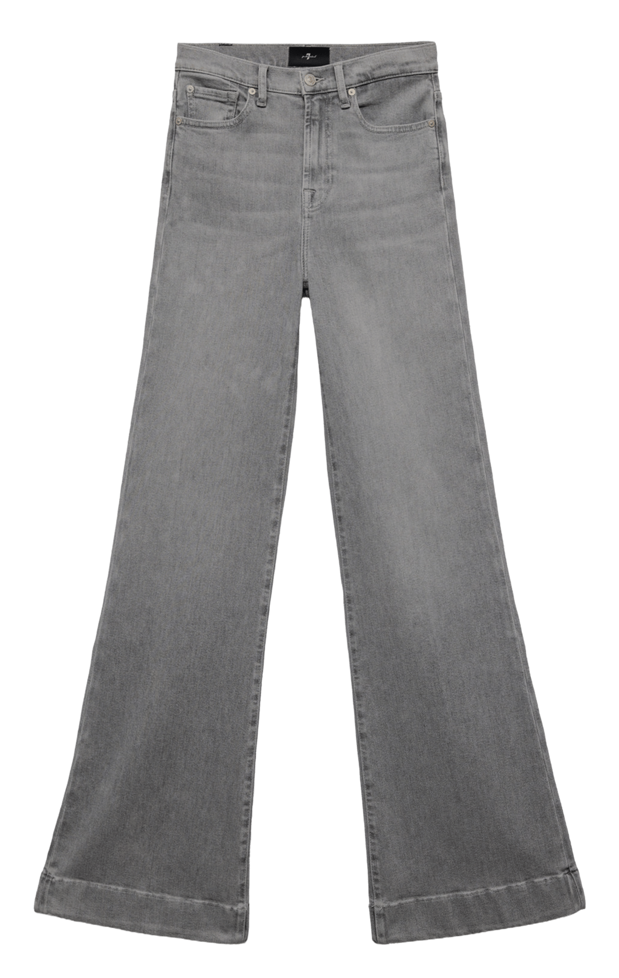 Kurze Steppjacke mit Fellkapuze 7 FOR ALL MANKIND Grau