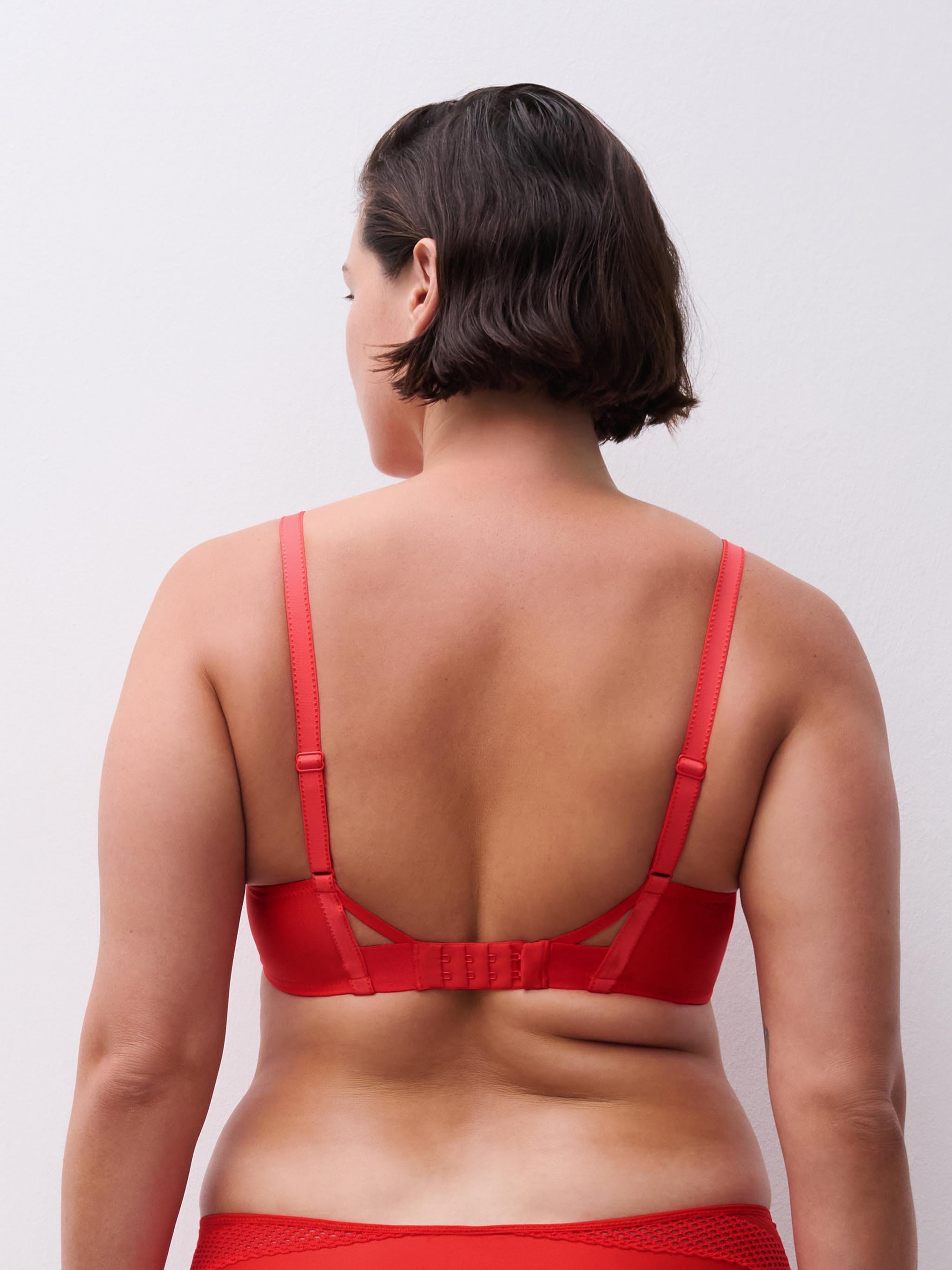 Plunge cup bra CHANTELLE PULP Red