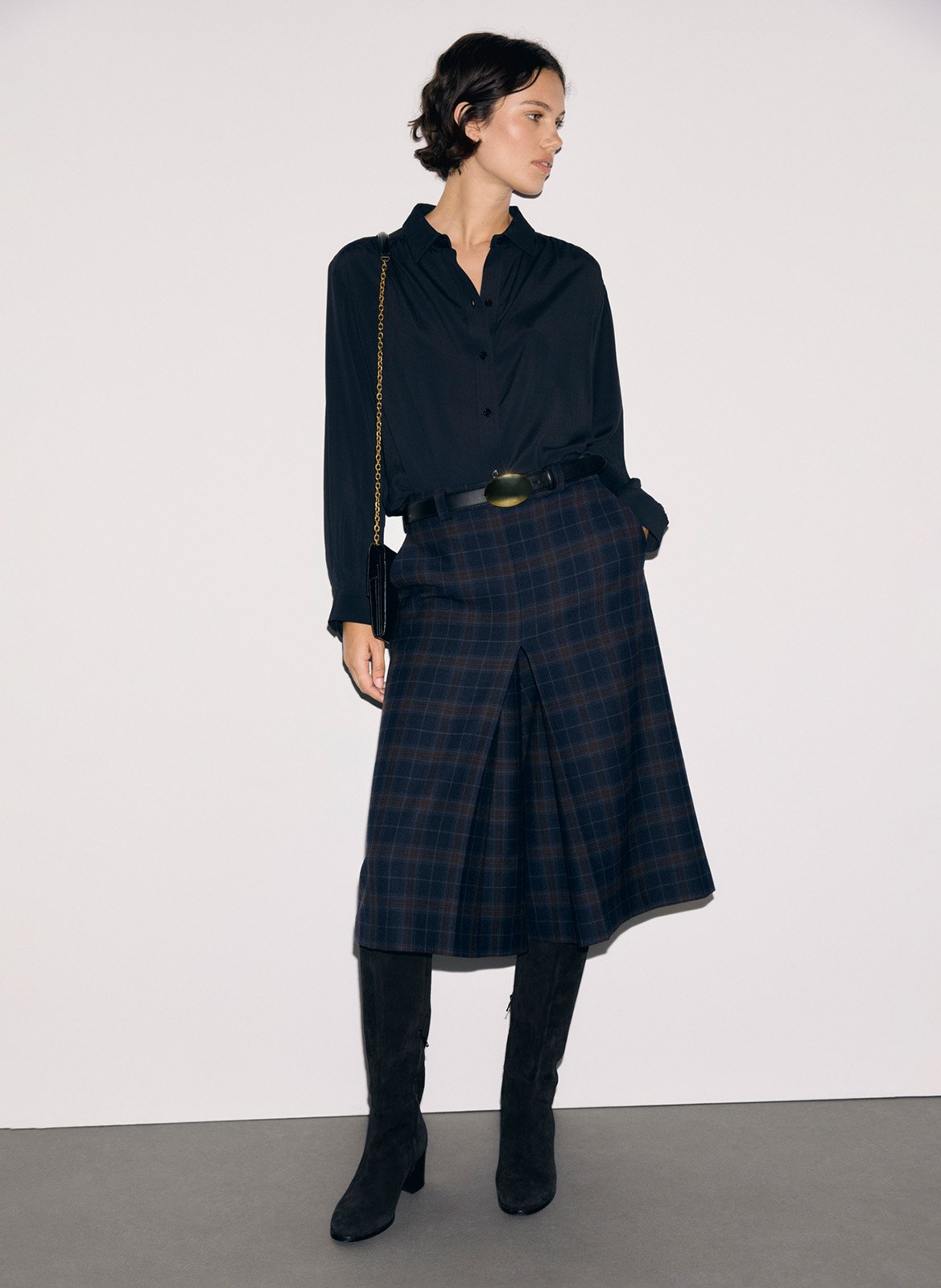 Plain straight shirt GERARD DAREL Black