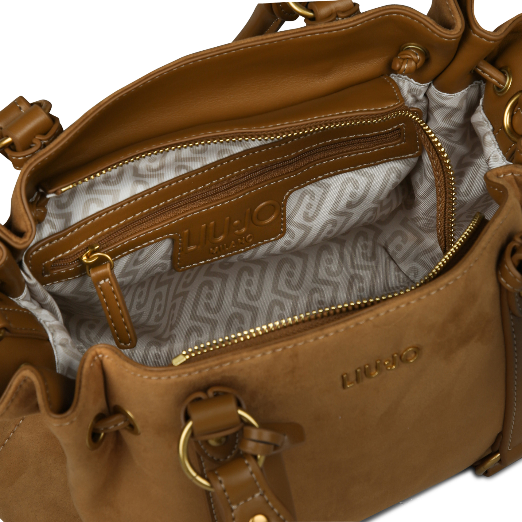 Sac bandoulière uni LIU JO Marron
