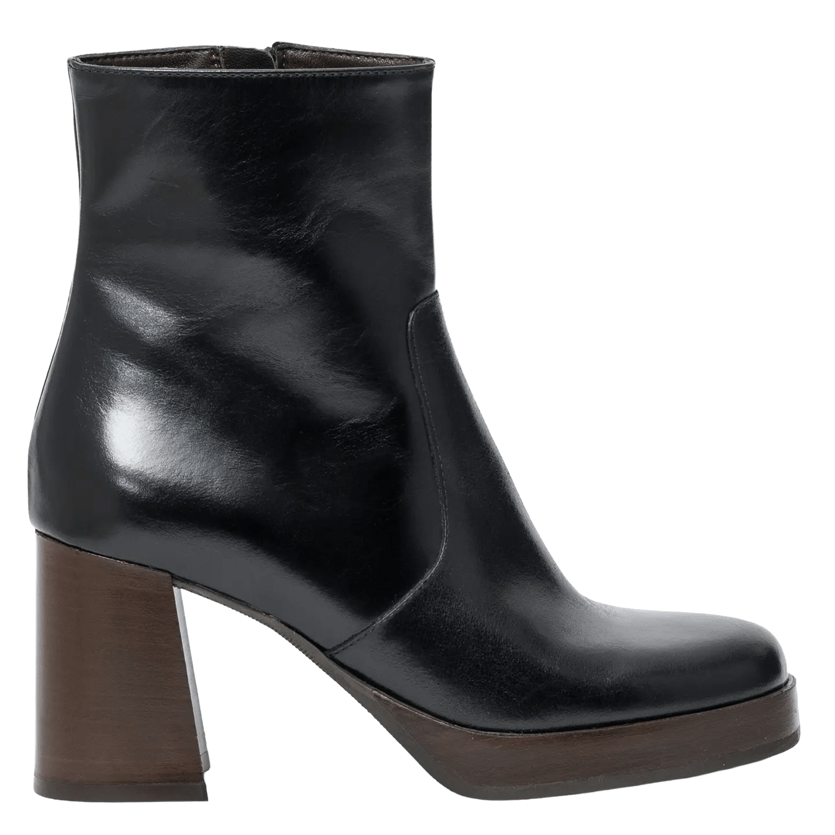 Bottines à talons en cuir BOCAGE