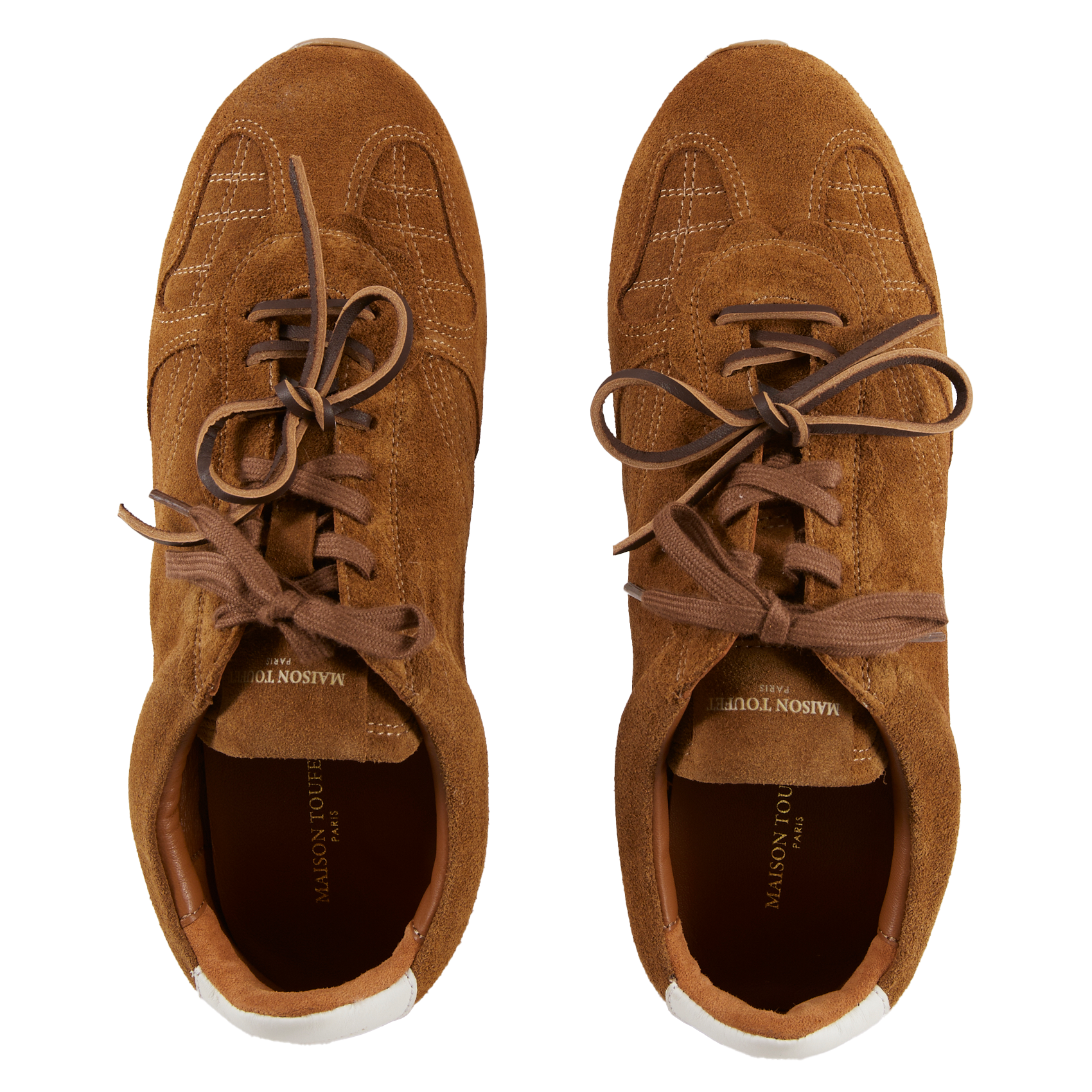 Niedrige Ledersneaker MAISON TOUFET Braun