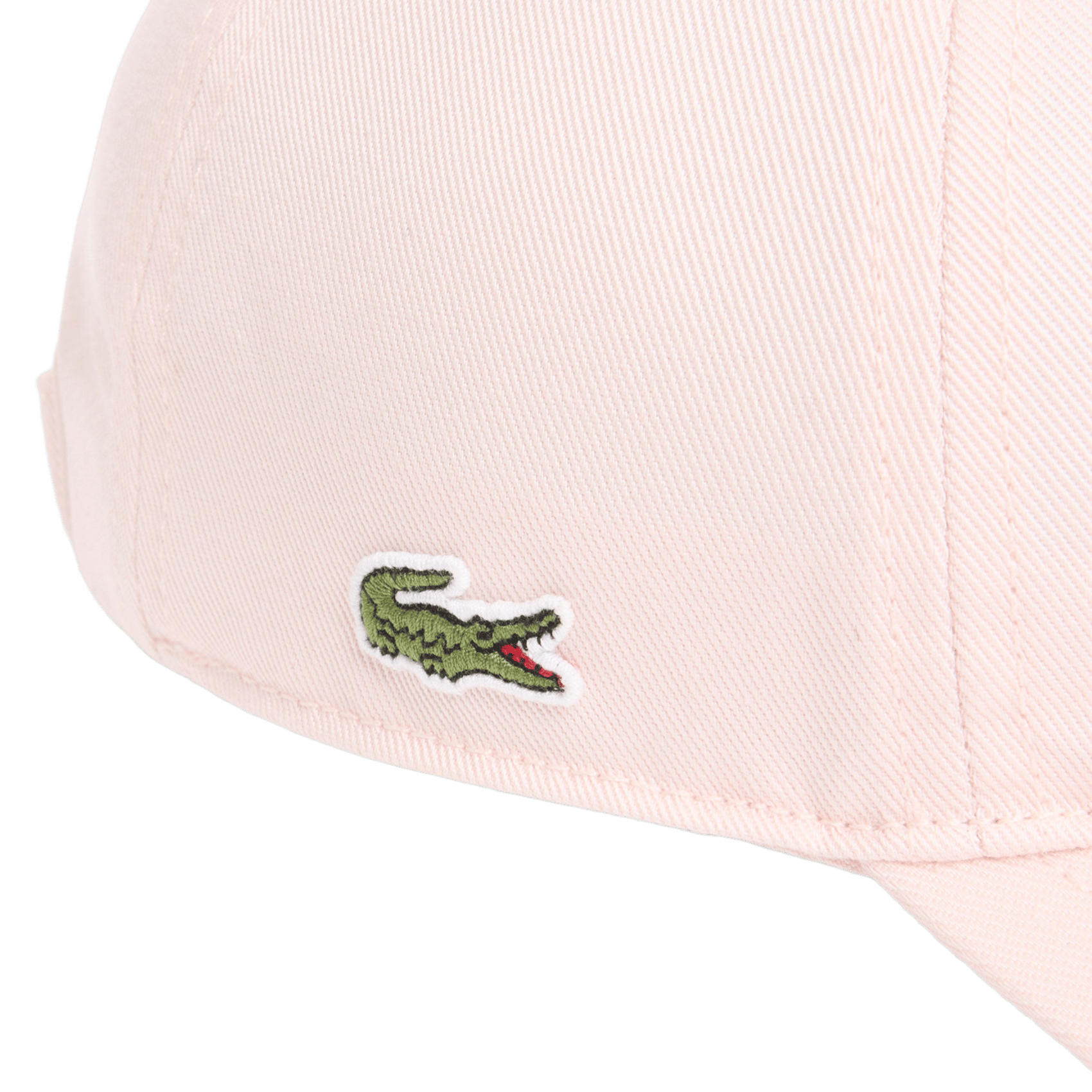 Adjustable embroidered cotton cap LACOSTE Pink