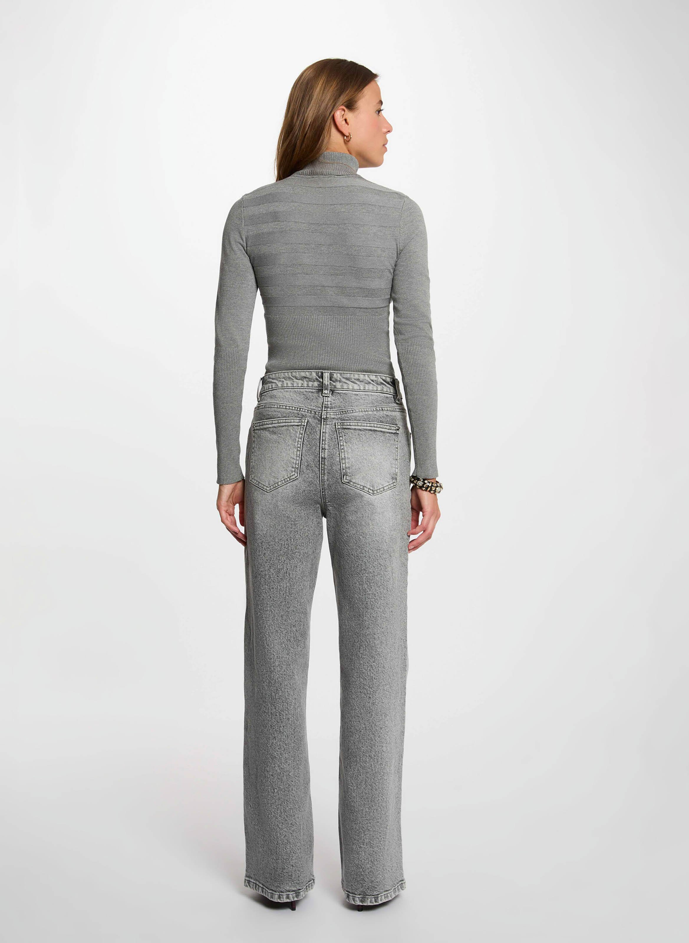 Turtleneck sweater | Grey MORGAN Women
