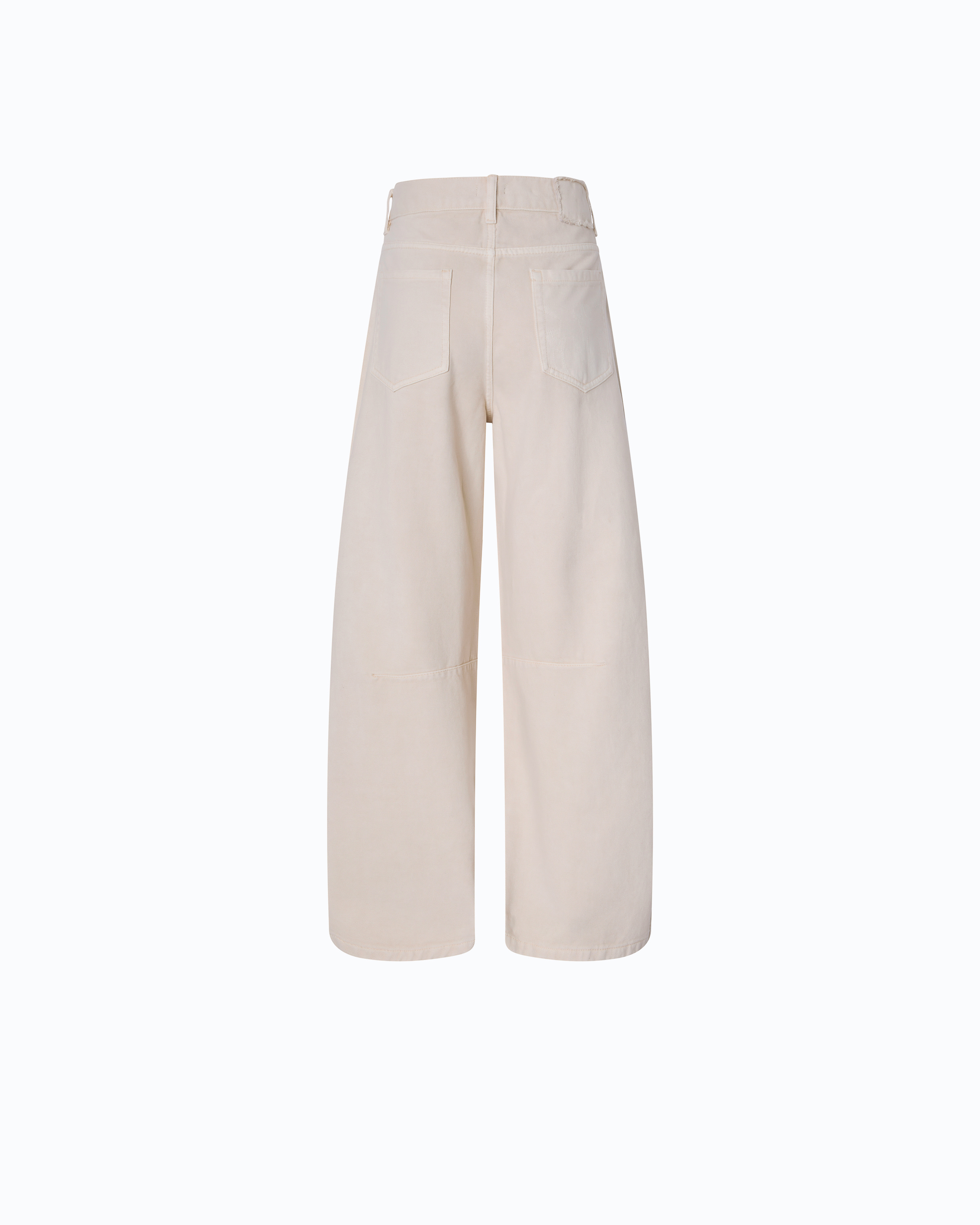 Bull denim barrel-leg trousers PINKO Beige