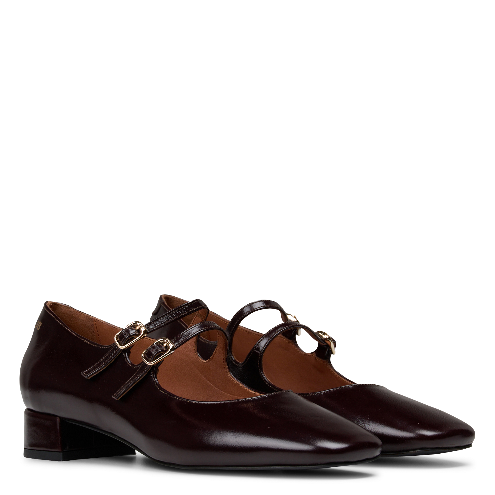 Mary Jane-schoenen van lakleer JB MARTIN Bruin