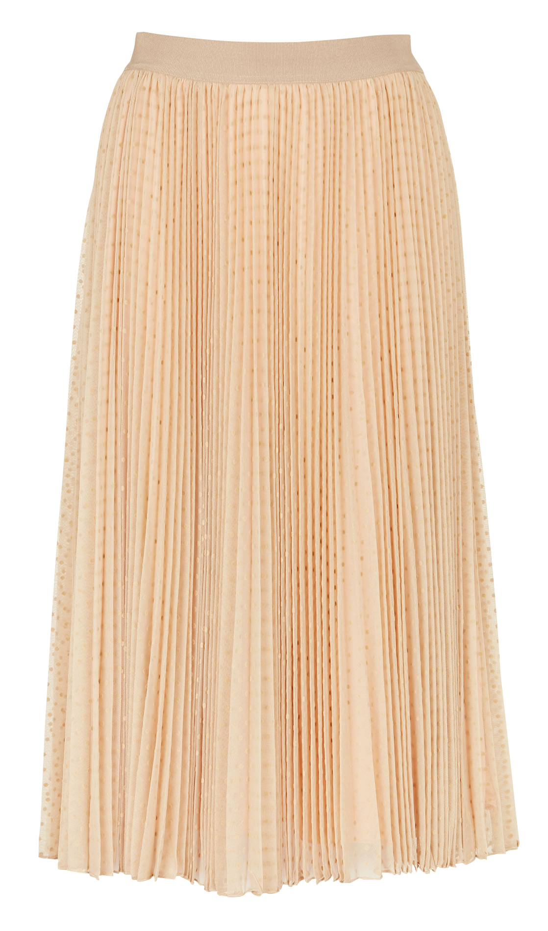 Jupe midi plissée à pois  MAX&amp;Co. Blanc