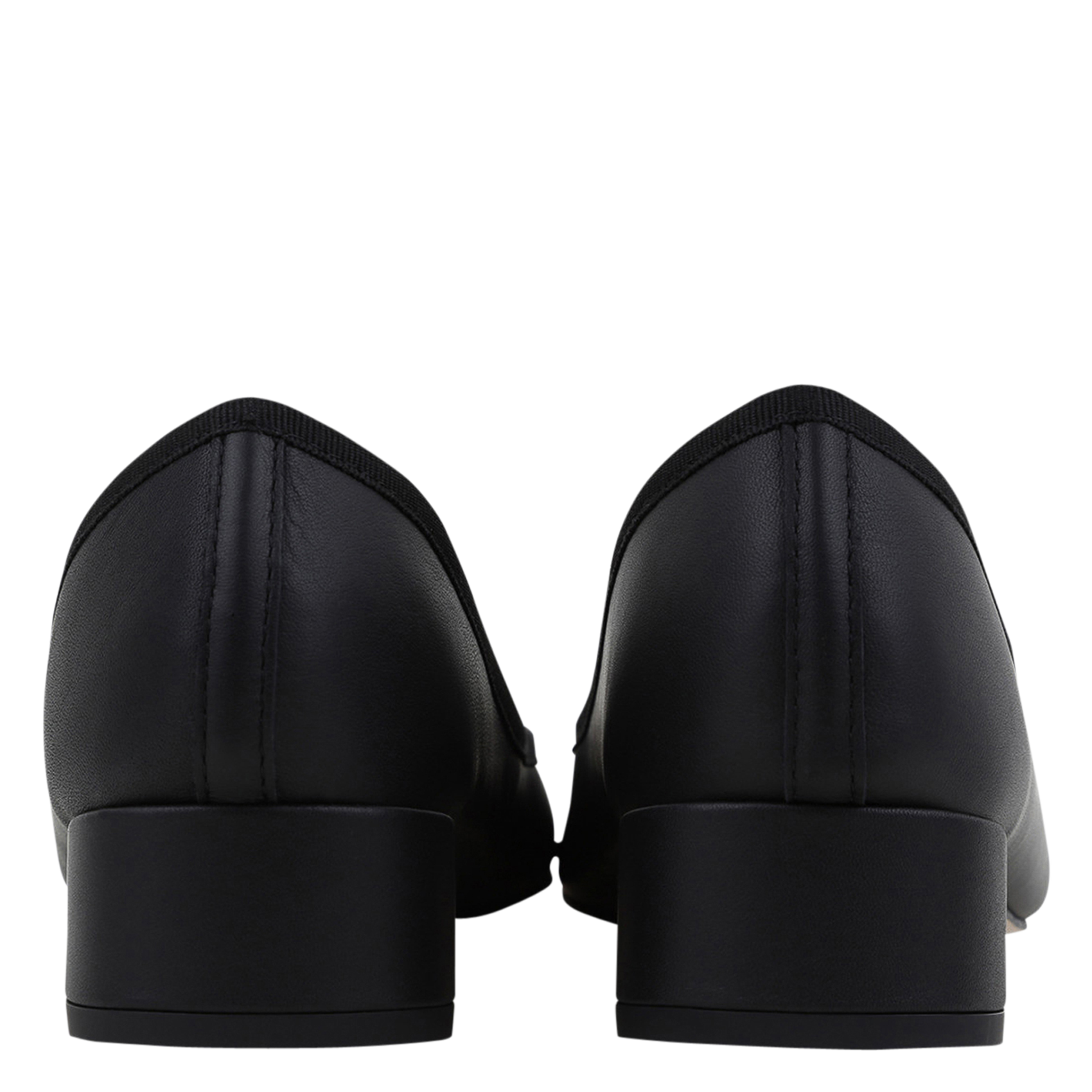 Low-heeled leather ballerinas REPETTO Black