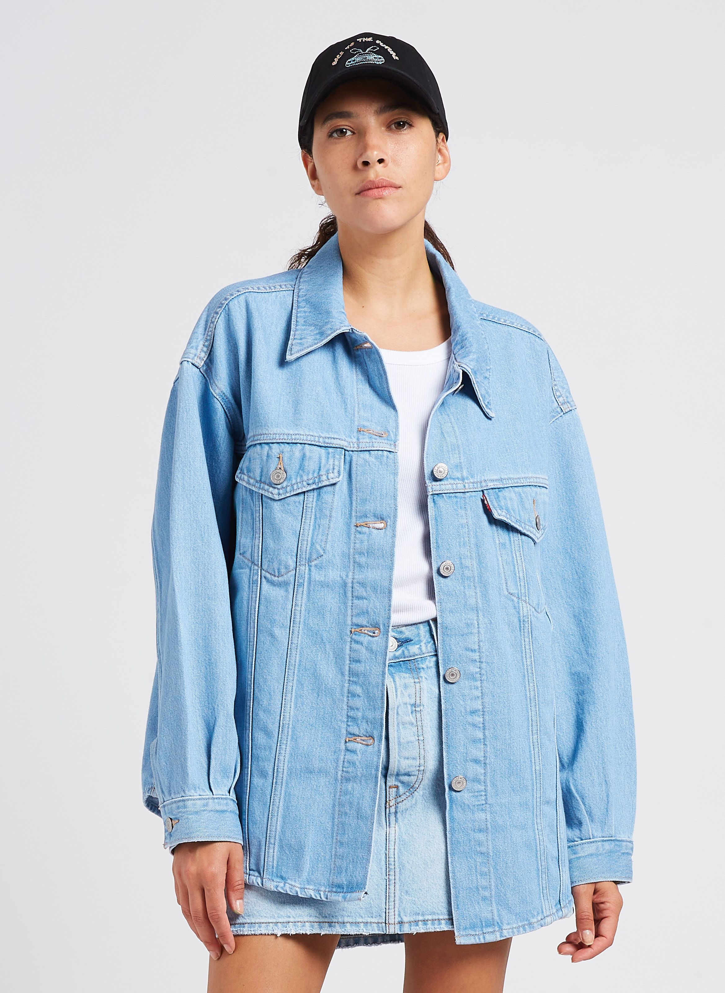 Levi's oversized jean jacket sales womens