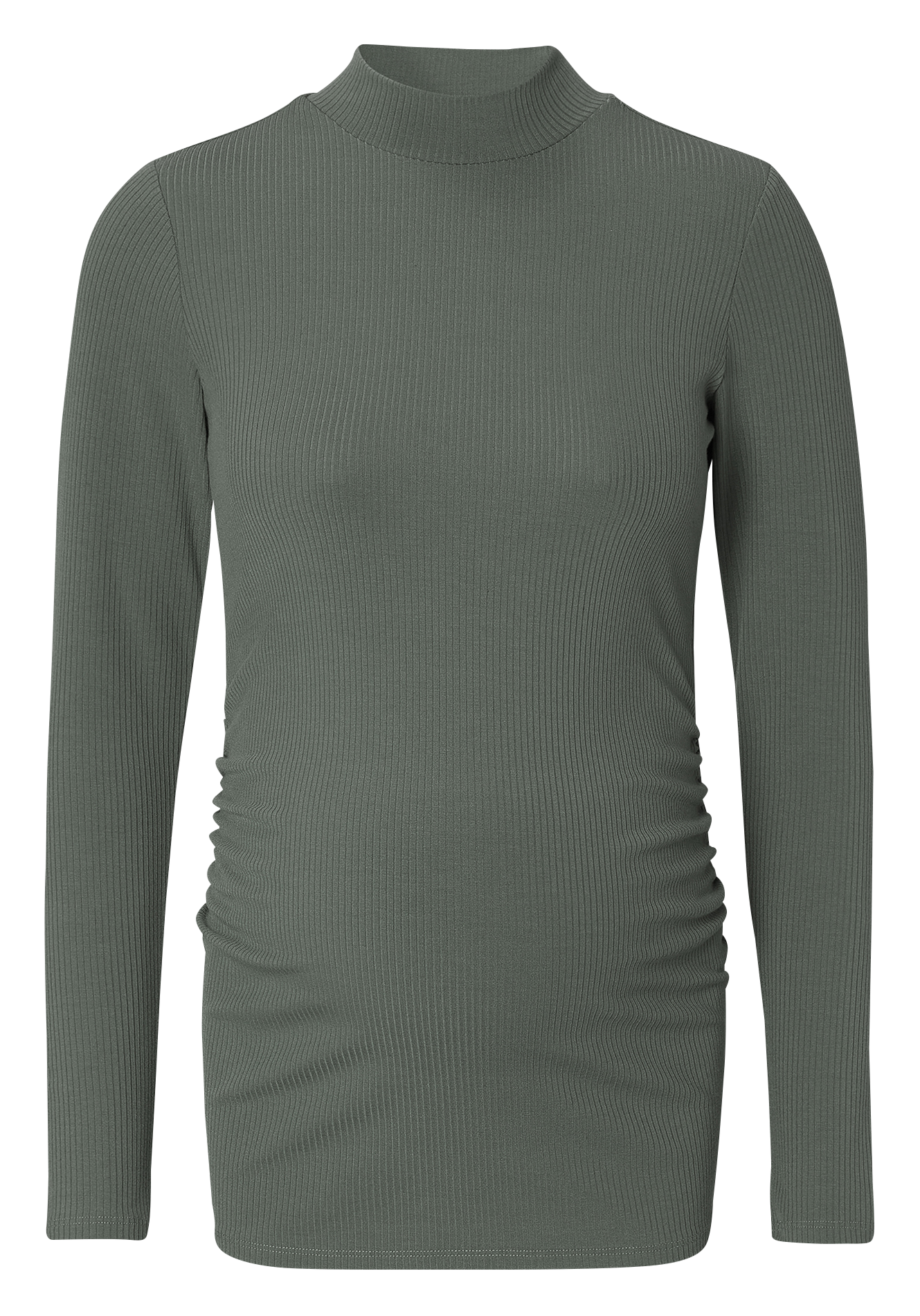 High collar maternity t-shirt NOPPIES Green