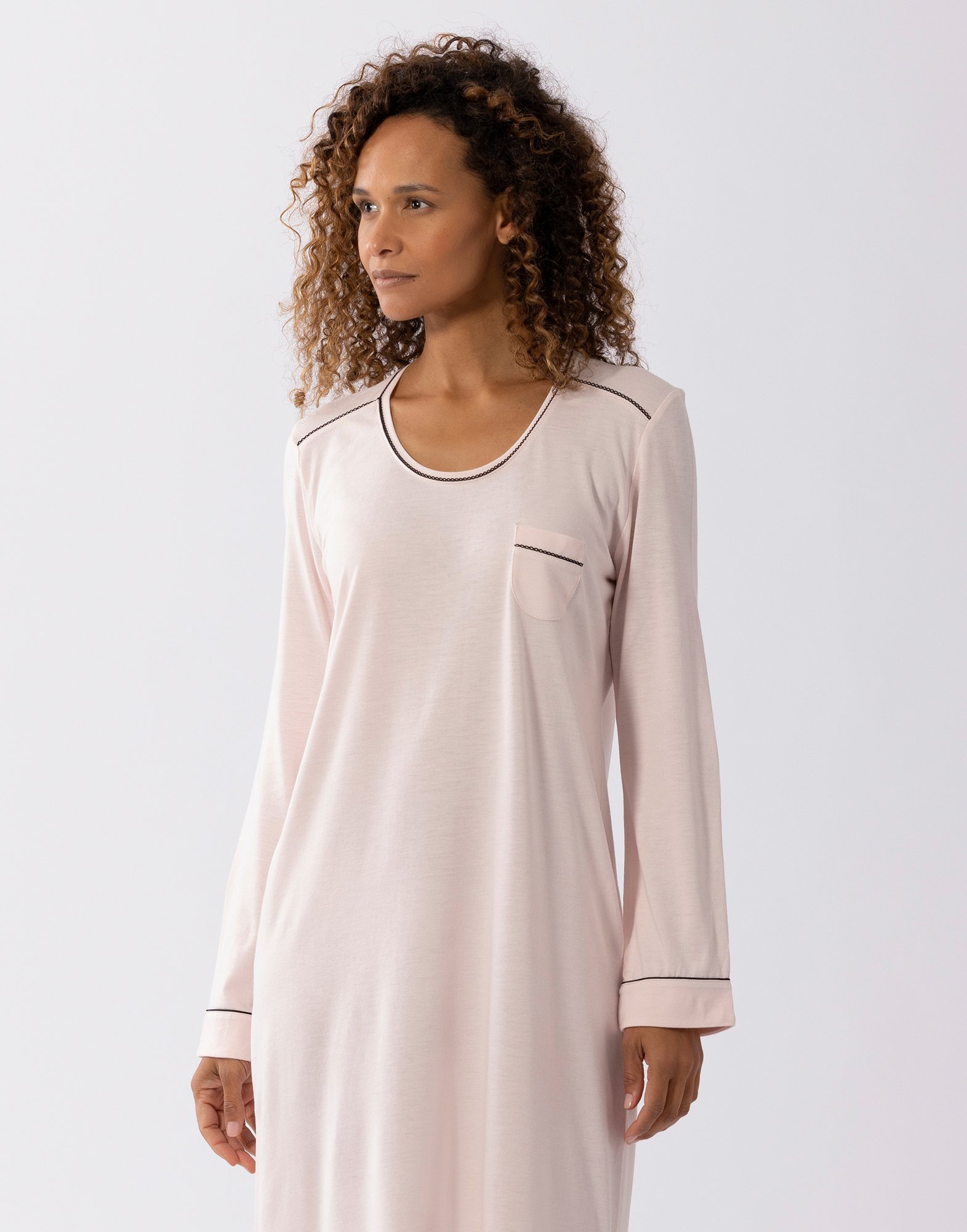 Cotton modal nightshirt LE CHAT Pink