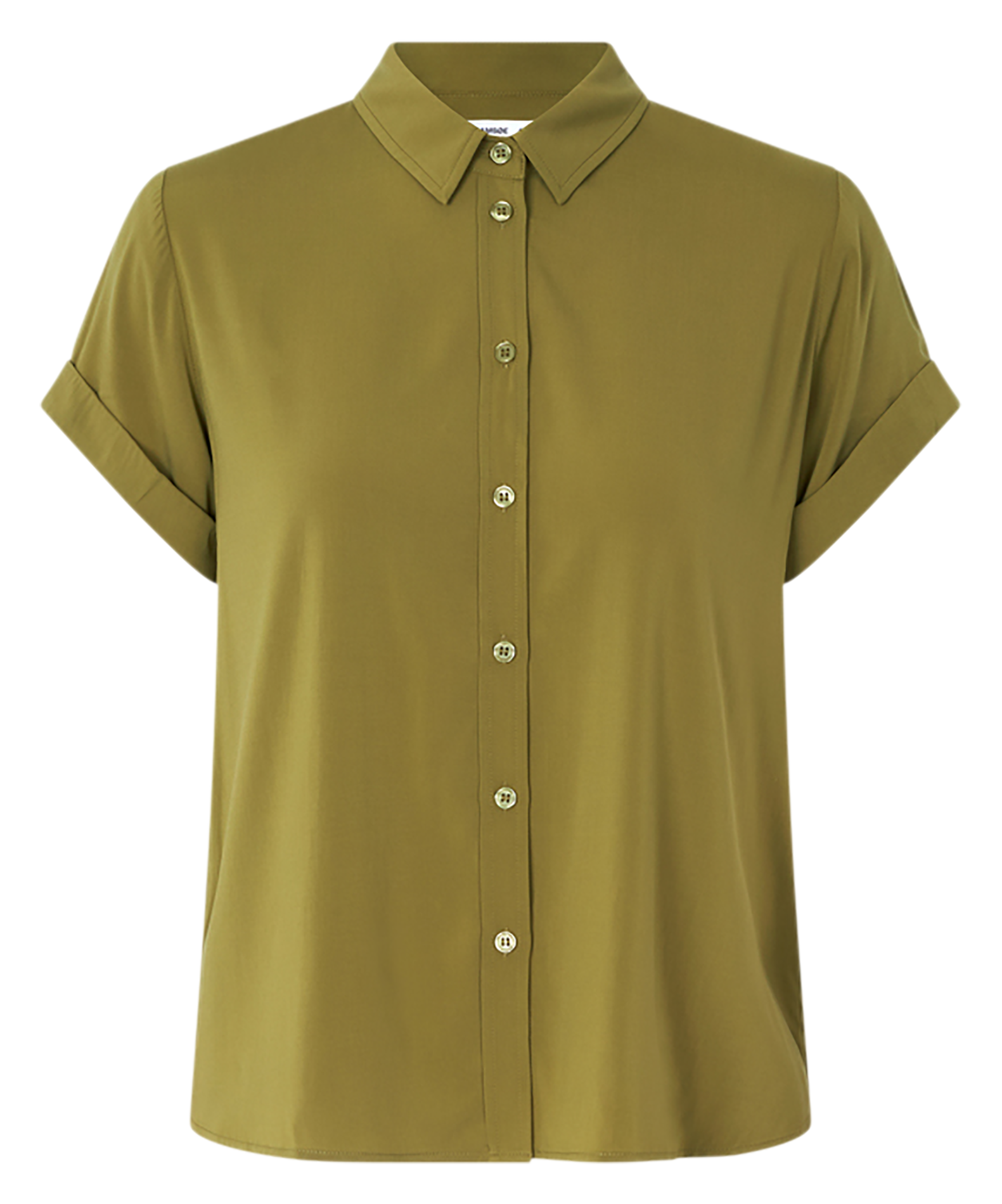 Loose-fit shirt with classic collar SAMSOE SAMSOE Green