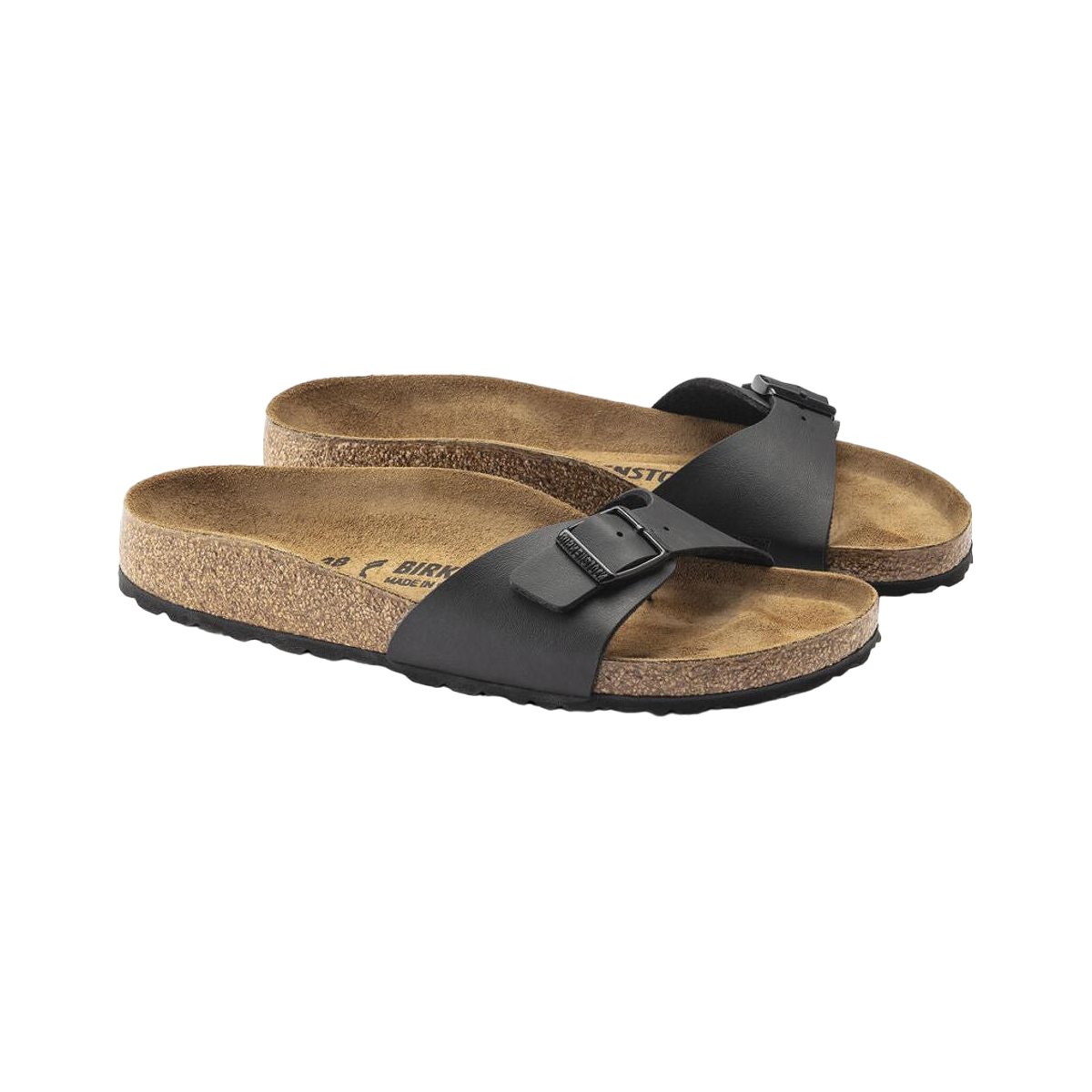 Faux leather sandals BIRKENSTOCK Black