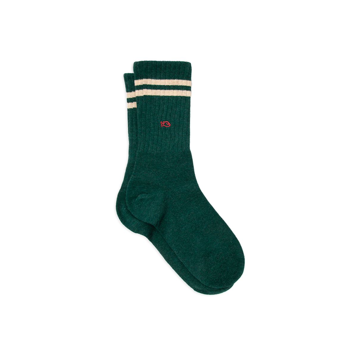 Combed Cotton Retro Socks BILLYBELT Green