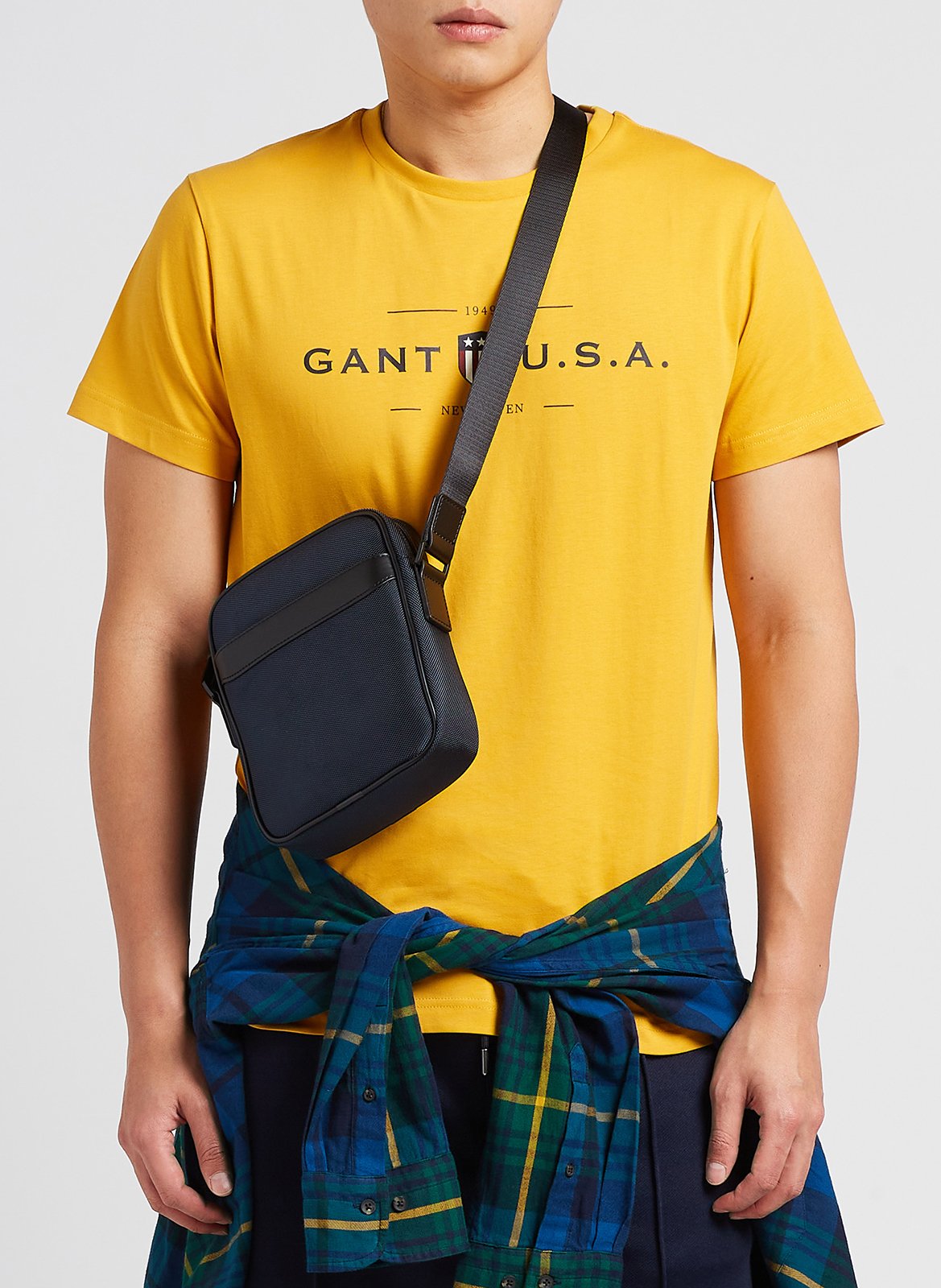 Strukturierte Umhängetasche SAISON 1865 Blau