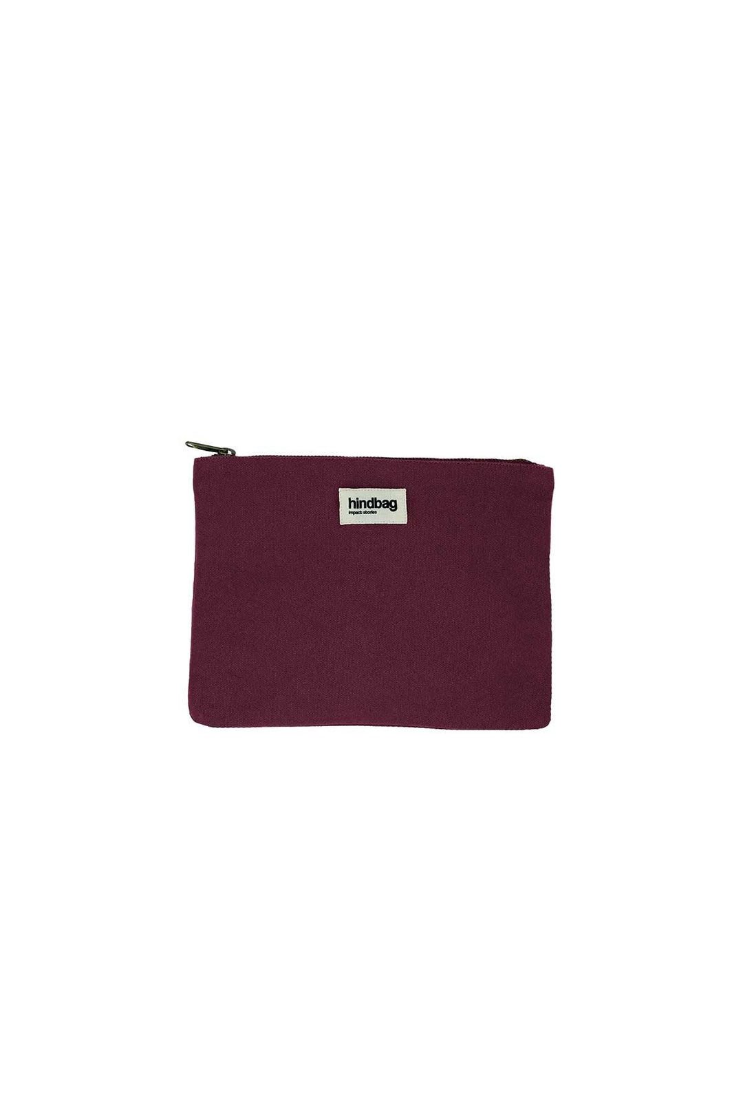 Cotton clutch bag HINDBAG Purple