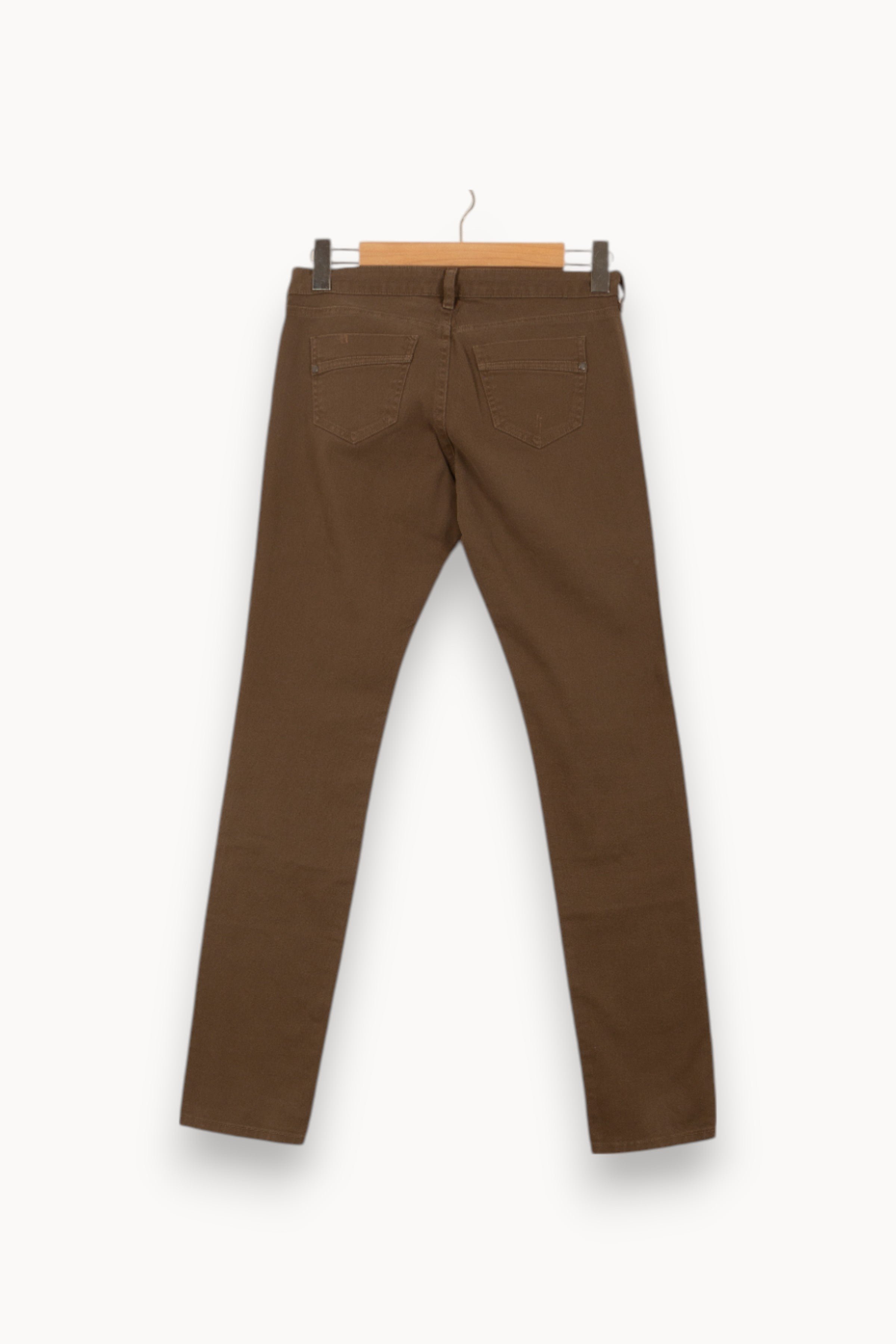 Cropped slim jeans with studs COMPTOIR DES COTONNIERS - Seconde main Green