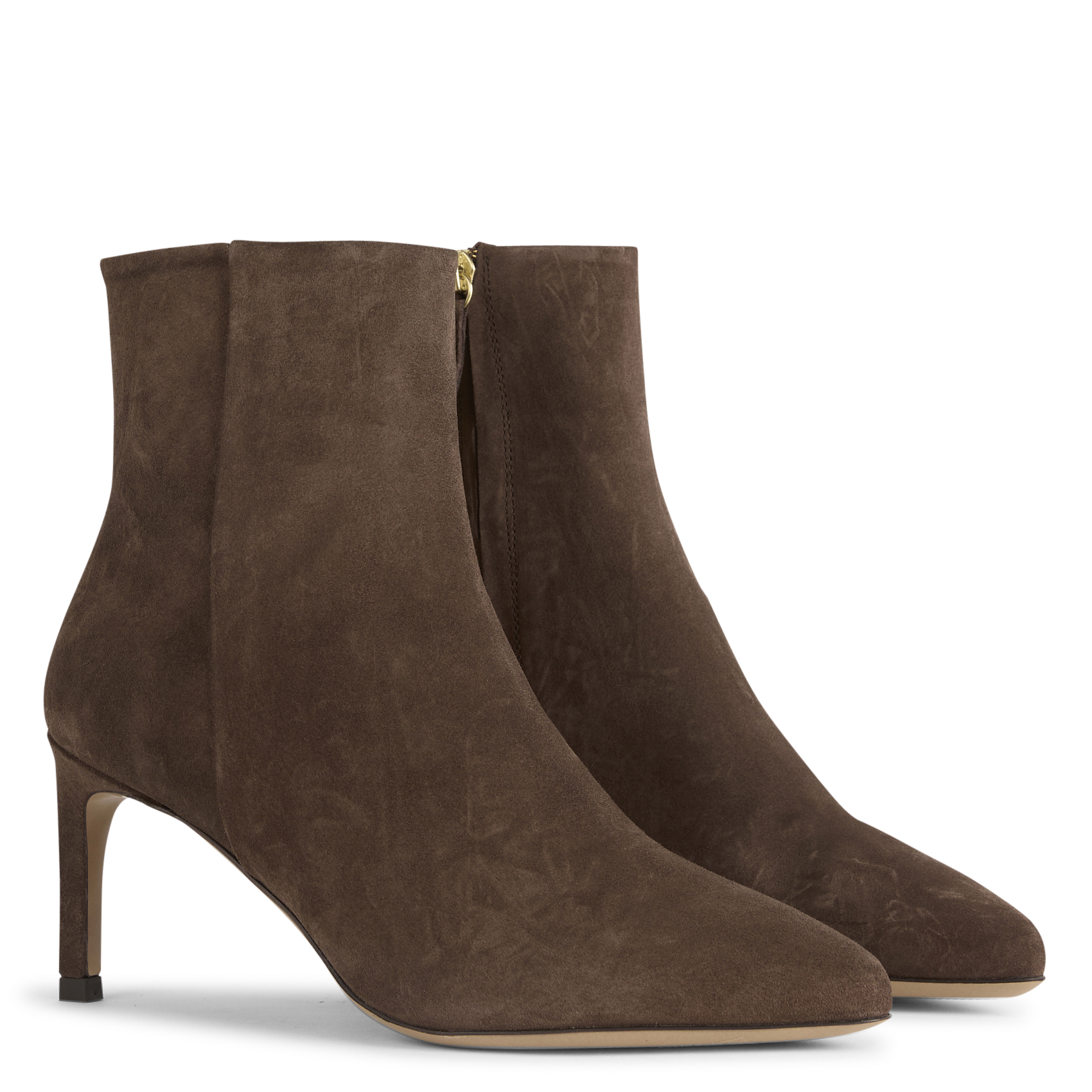 Suède enkellaarzen RIVECOUR Brown