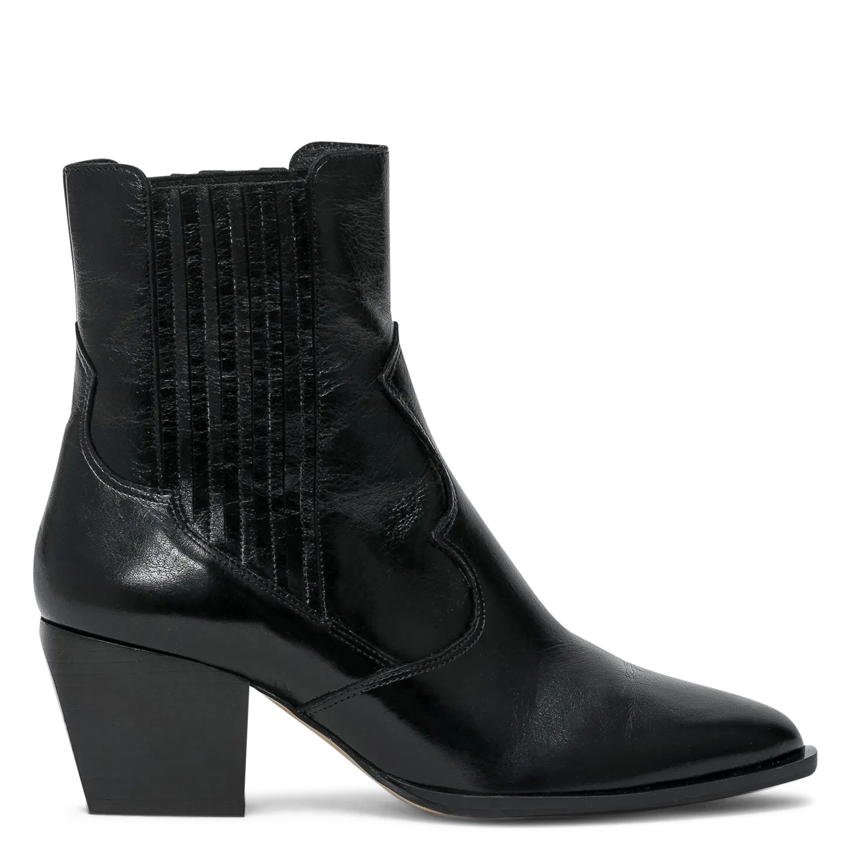 Chelsea Western Leather Boots BOCAGE Black