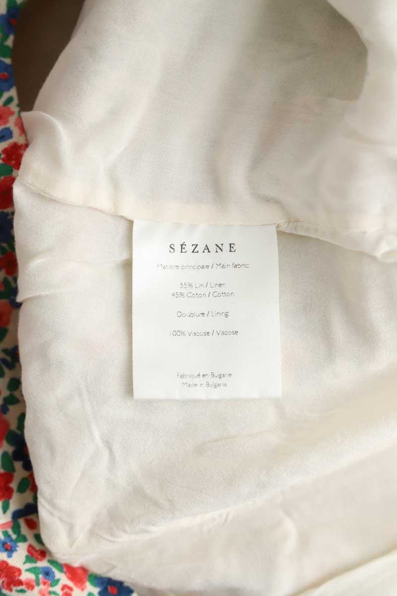 Linen dress SEZANE - Seconde main Multicolored