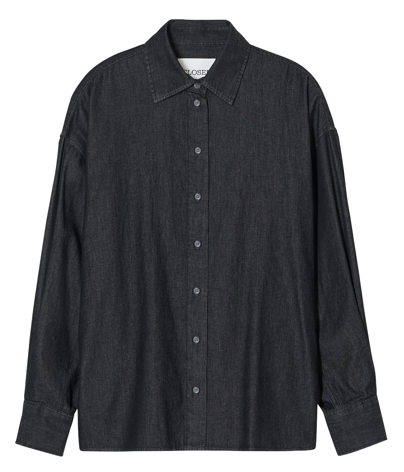 Chemise oversize col classique en coton CLOSED Gris