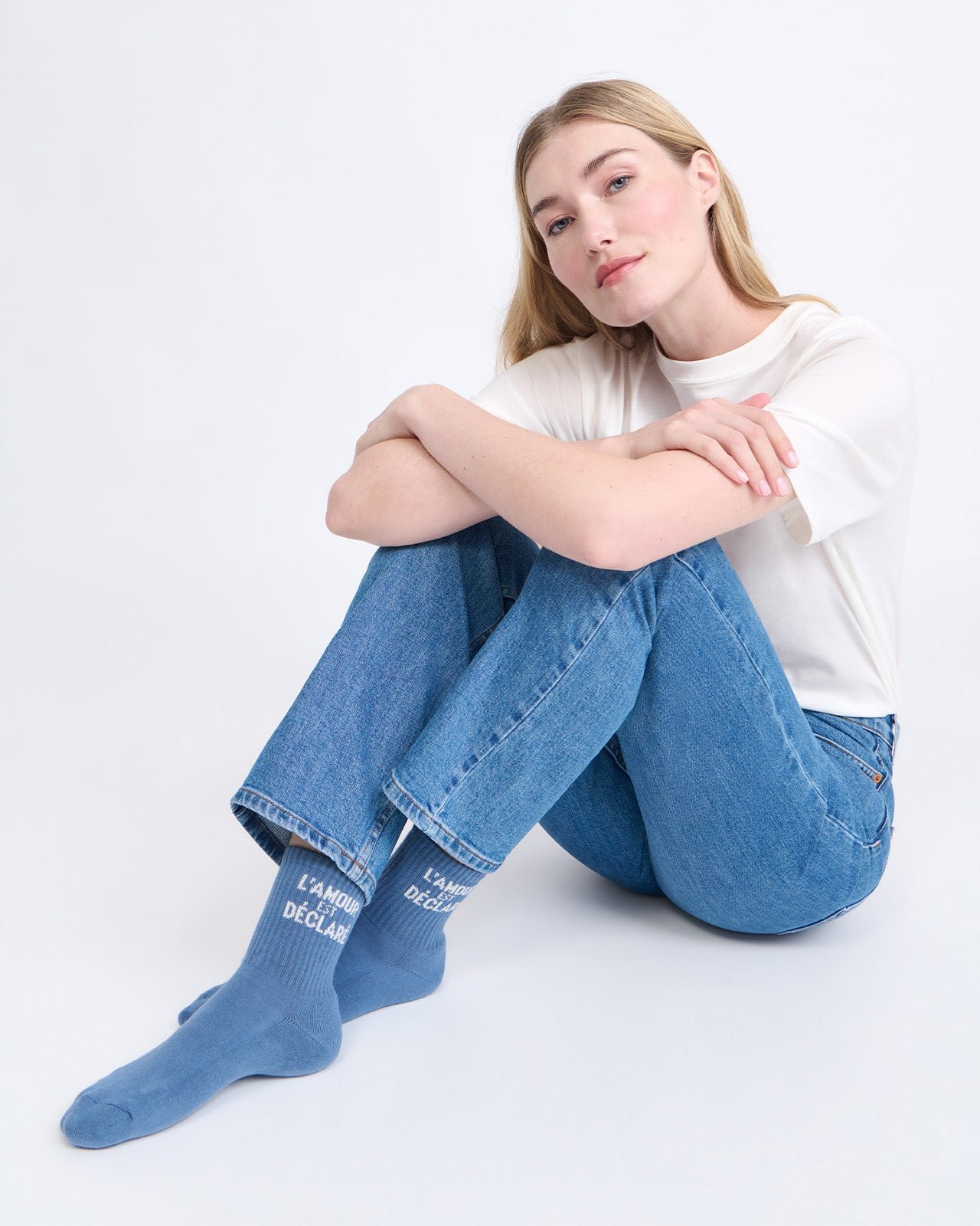 The socks love is declared EMOI EMOI Blue