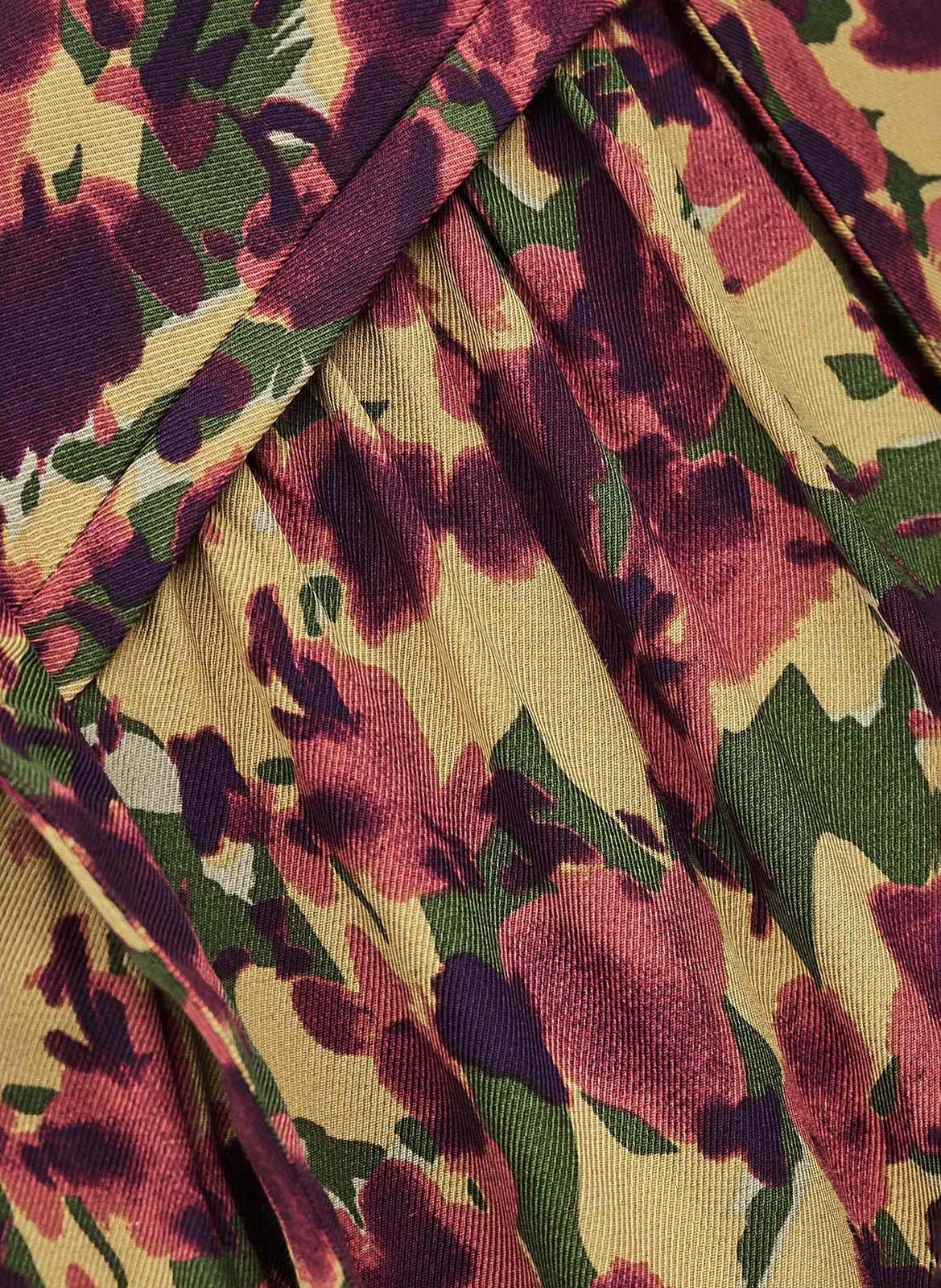 Rechte blouse met henleykraag en print BA&SH Oranje