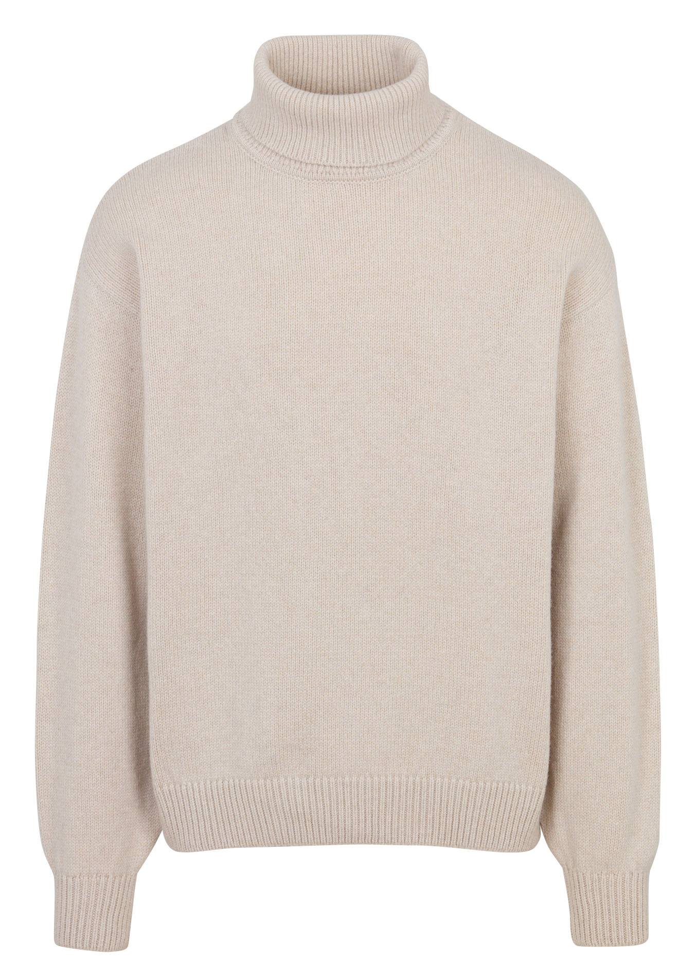 Gerader Rollkragenpullover aus recycelter Wolle COLORFUL STANDARD Weiss