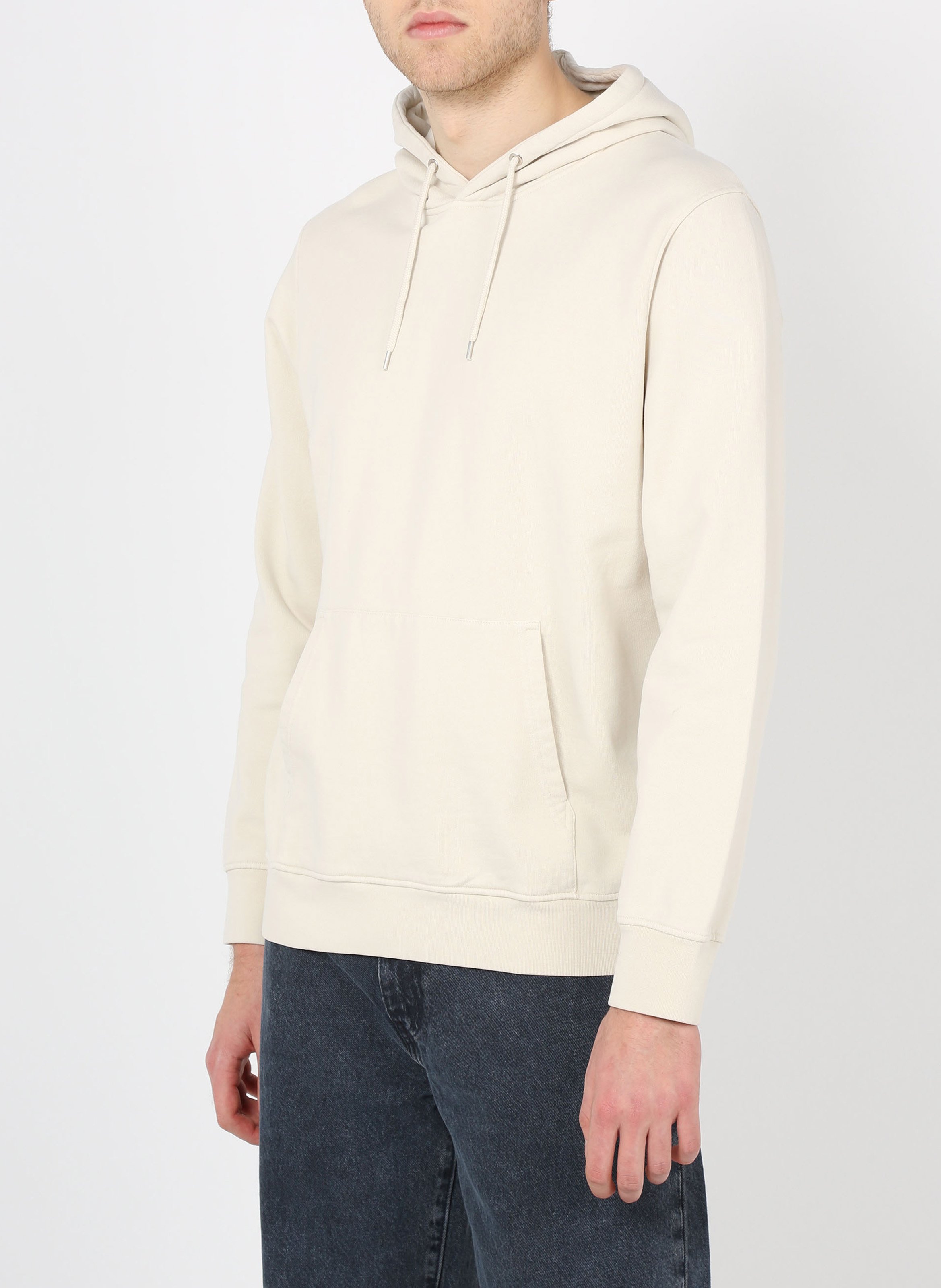 Kapuzensweatshirt aus Baumwolle, Regular Fit COLORFUL STANDARD Weiss