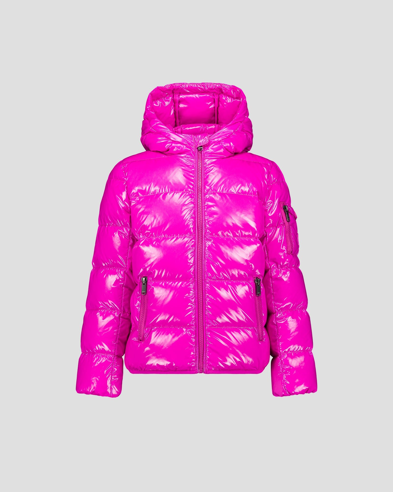 Doudoune enfant grand froid laquée kazan JOTT Rose