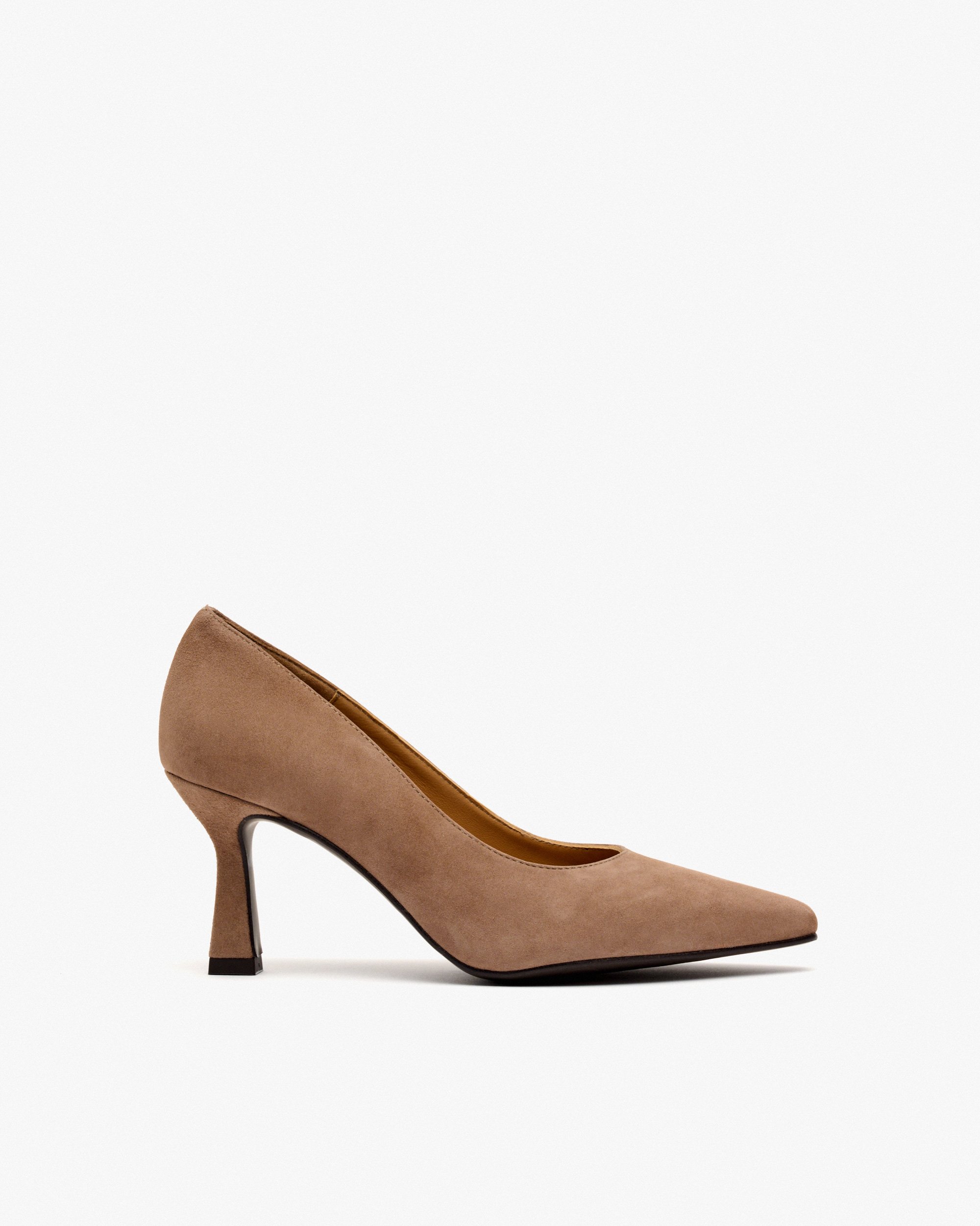 Suede high heel pumps. PEDRO MIRALLES Brown