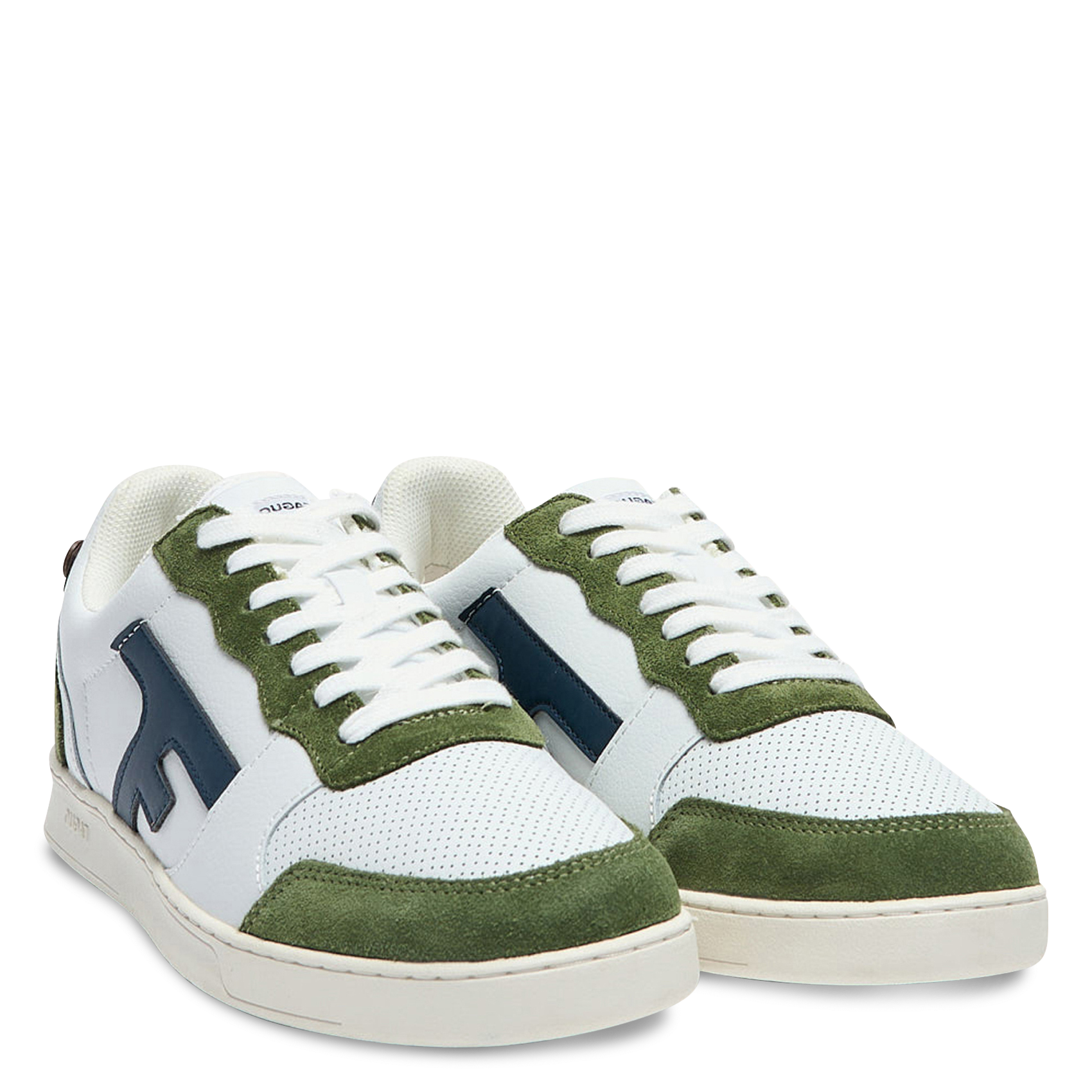 Baskets basses en cuir FAGUO Blanc