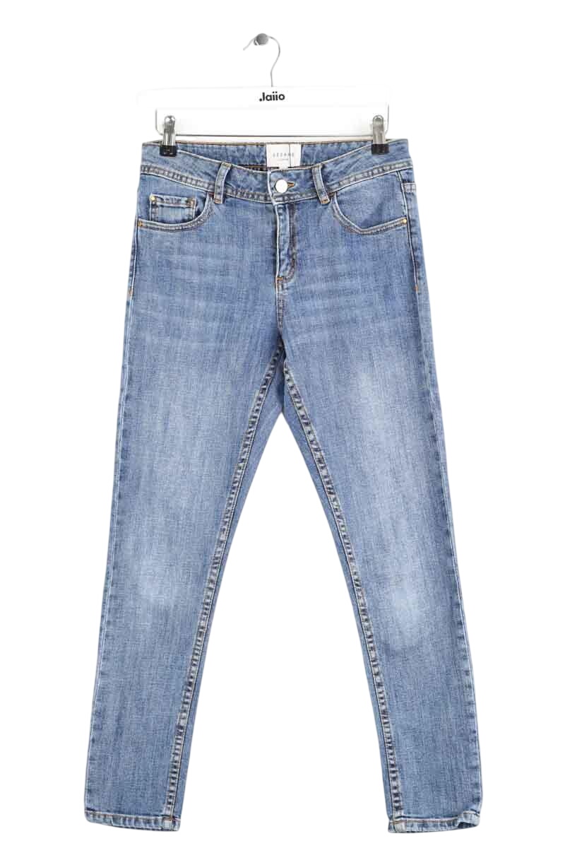 Cropped slim jeans with studs SEZANE - Seconde main Blue