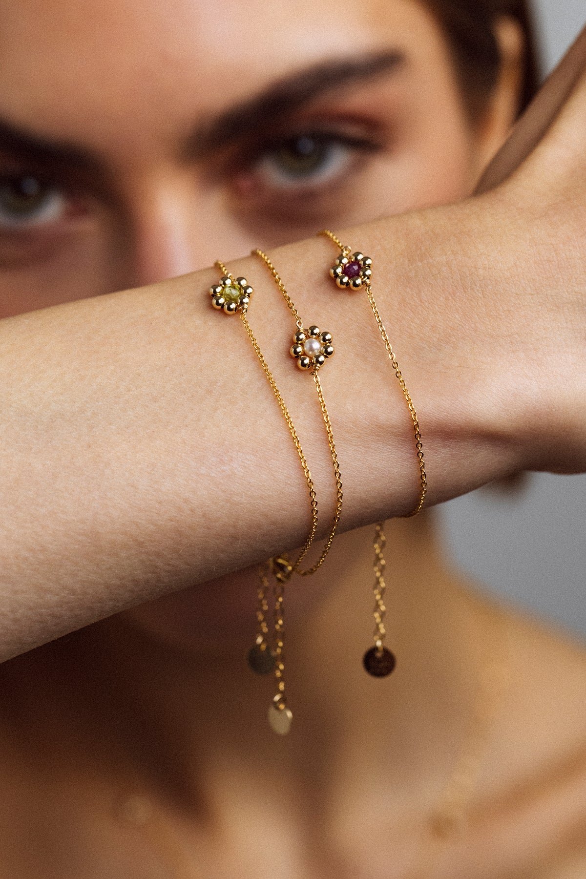 Daisy pearl bracelet YAY Golden