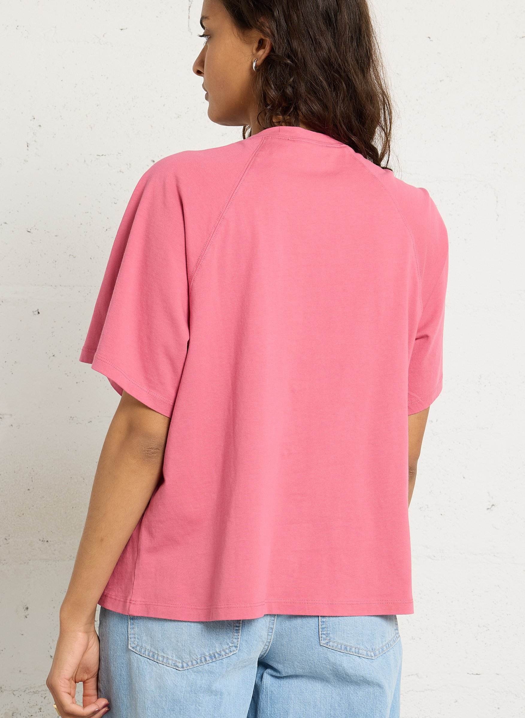 Tee-shirt ample en coton BERENICE Rose