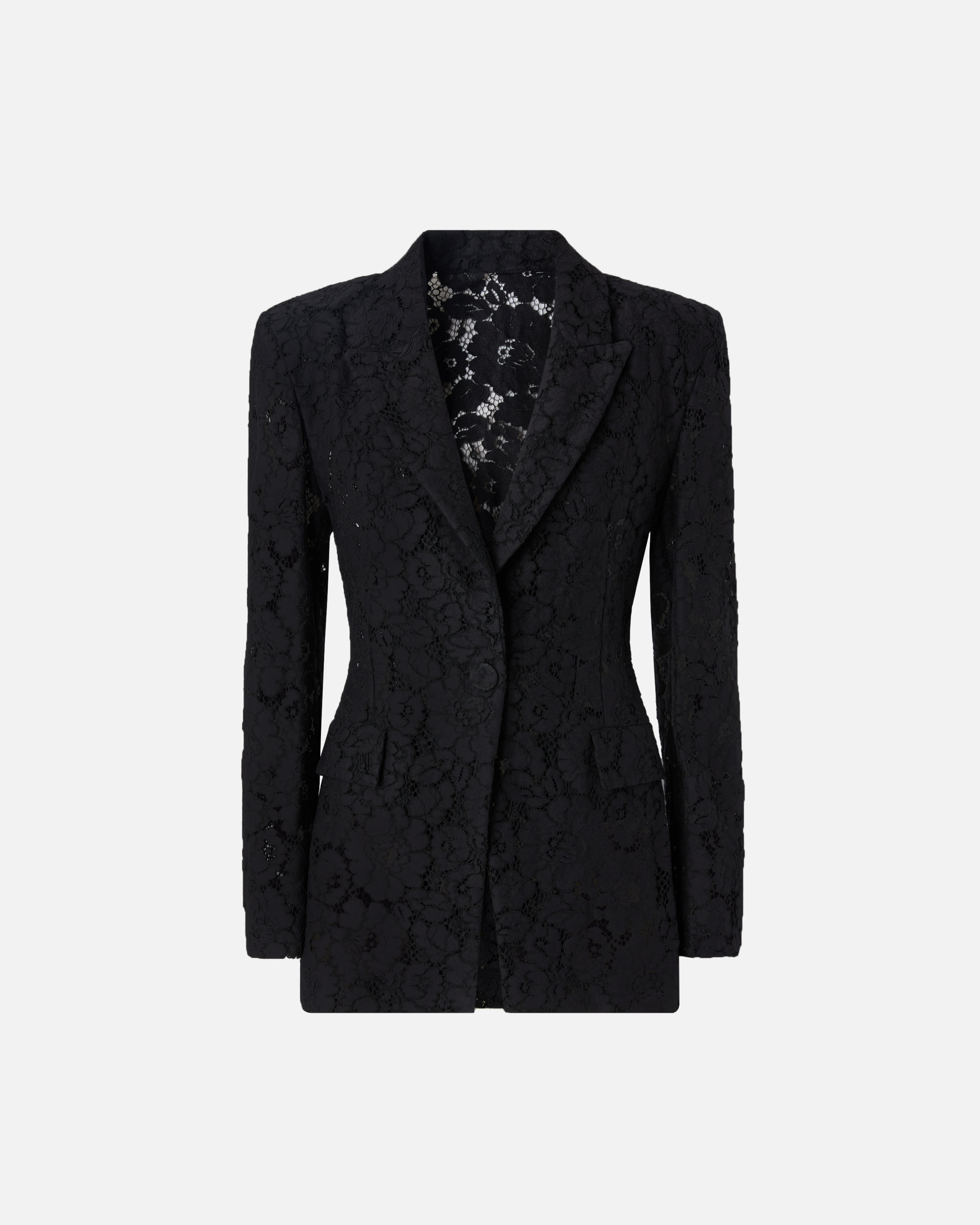 Blazer en dentelle à boutons bijoux PINKO Noir