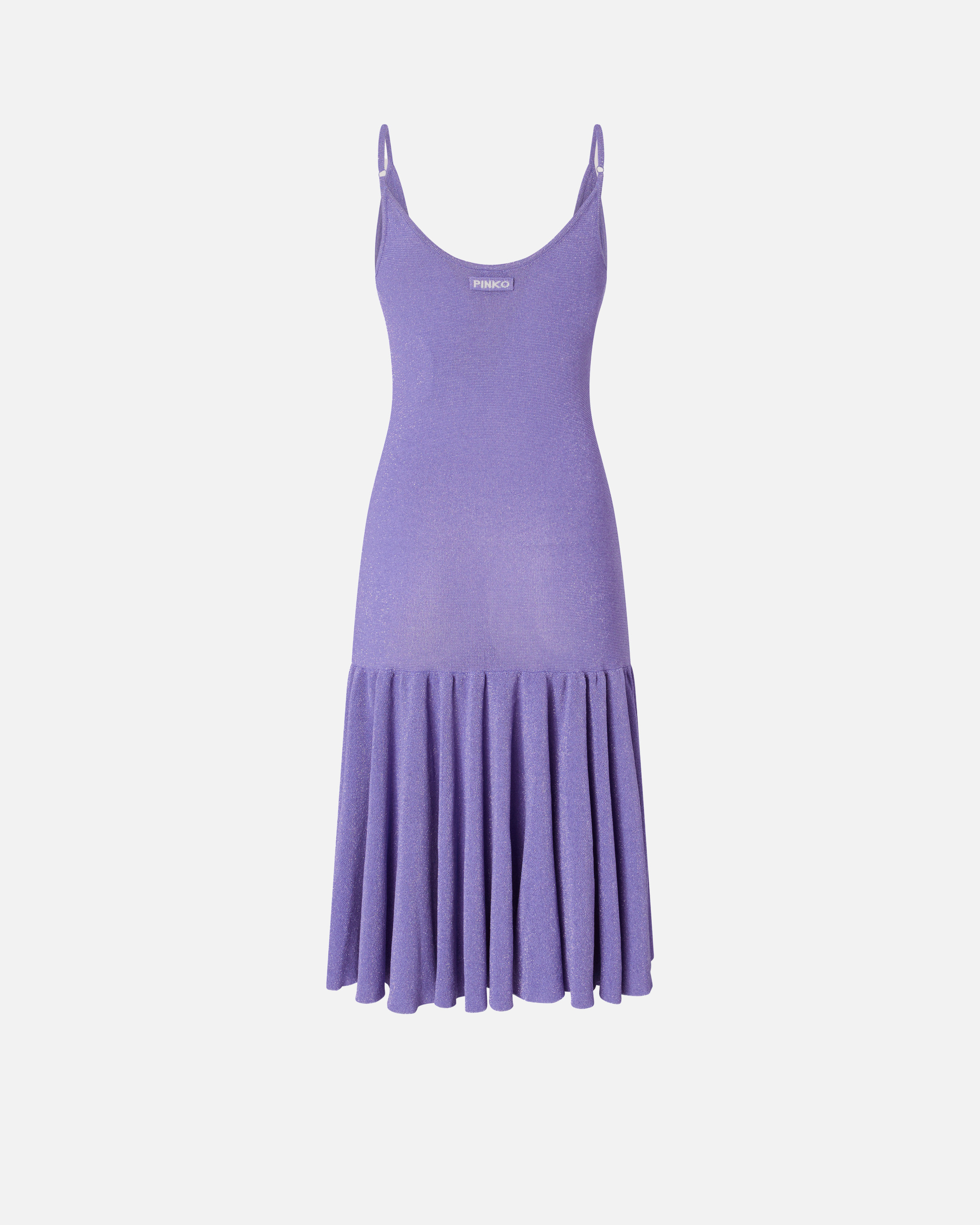 Robe courte avec bretelles et plis PINKO Violet