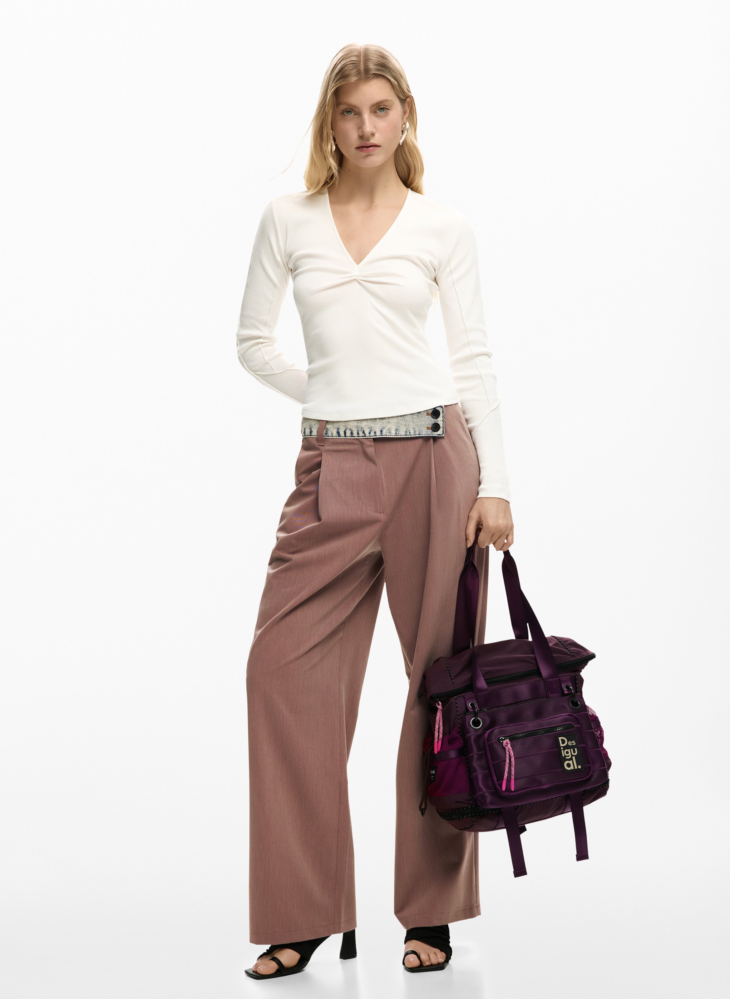 Sac à dos zippé DESIGUAL Rouge