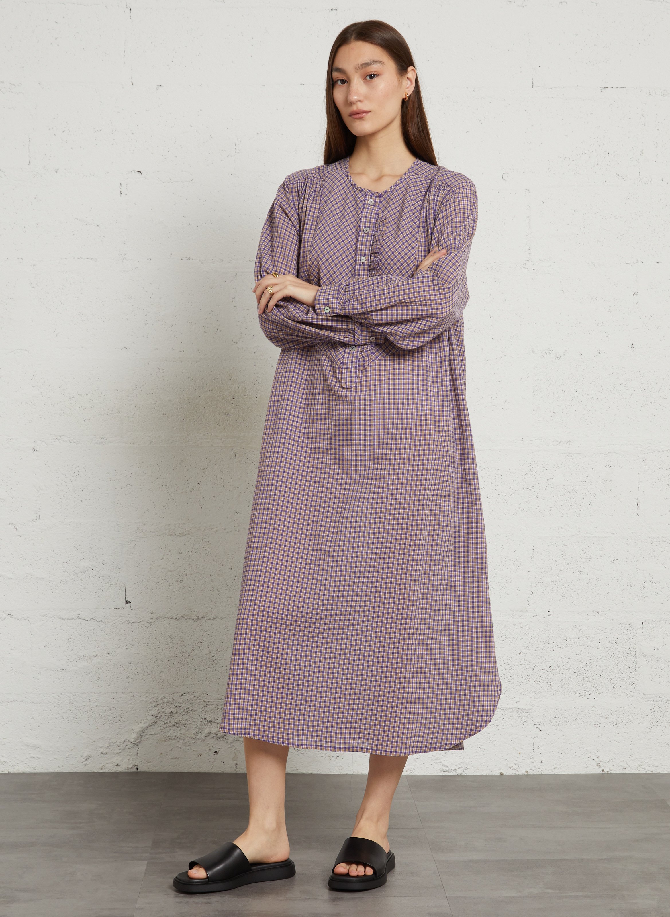 Leather wedge mules VAGABOND Black